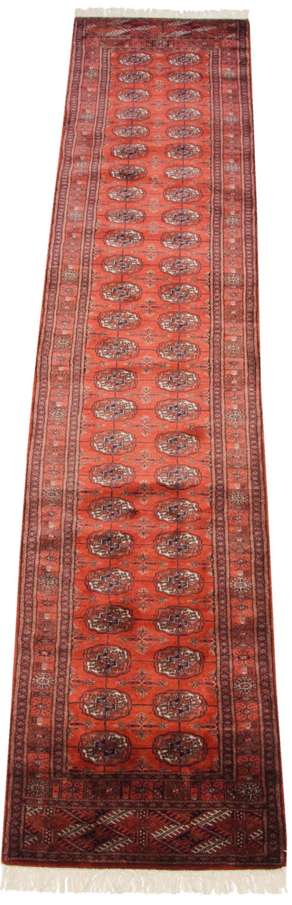 2.5x12.5 Vintage Fine Bokhara Rug Runner - Image 3