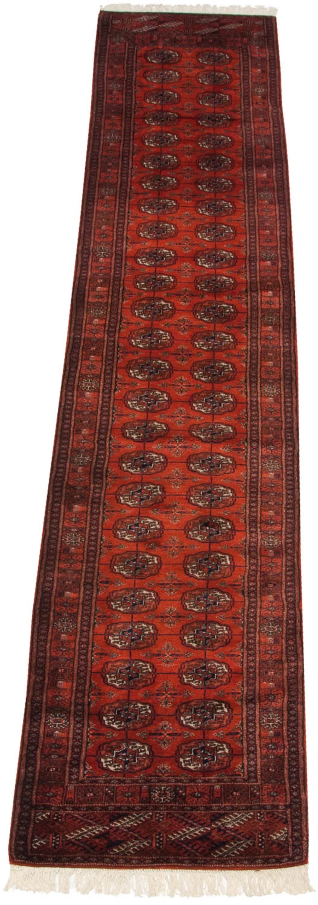 2.5x12.5 Vintage Fine Bokhara Rug Runner - Image 4