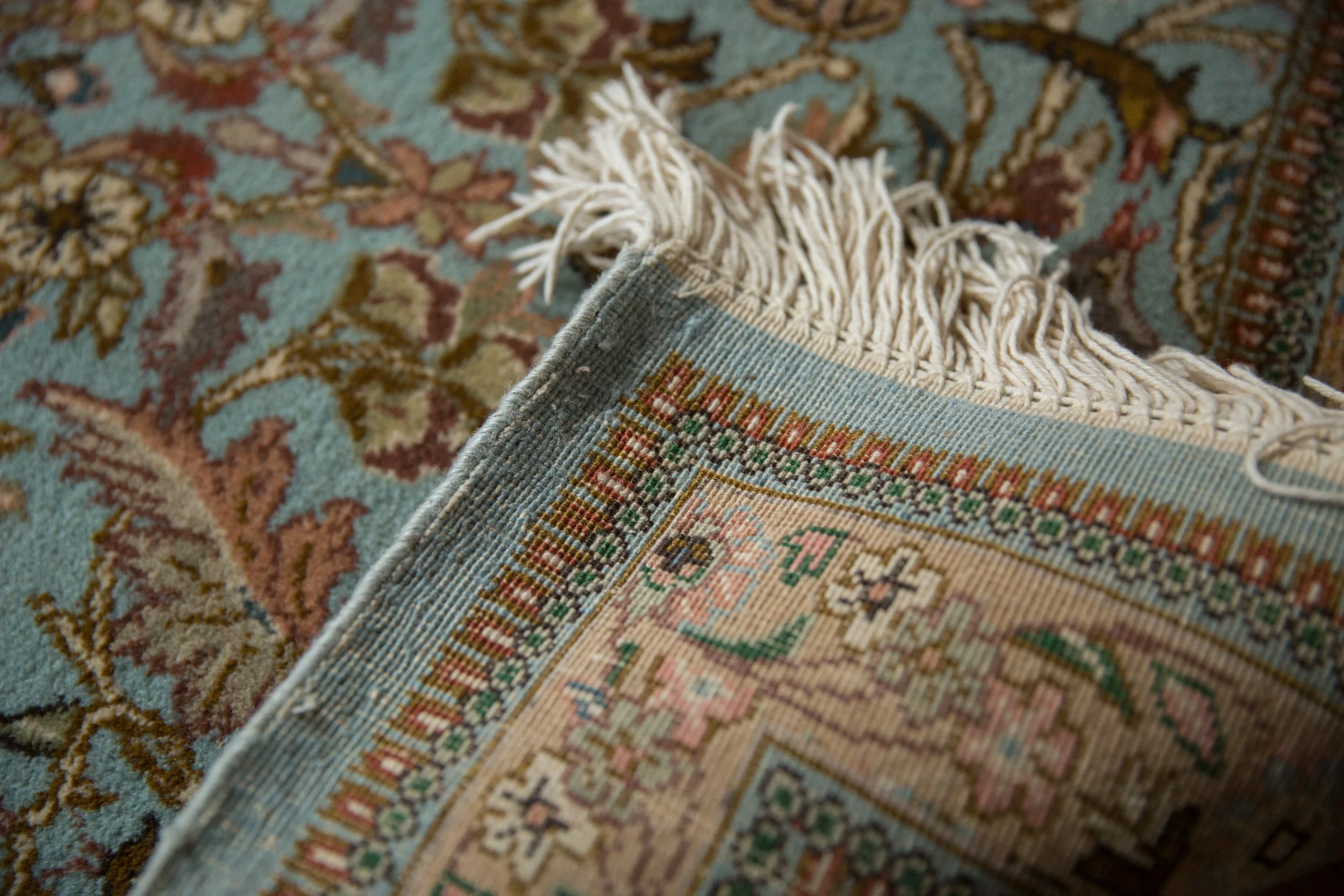 2.5x12.5 Vintage Tabriz Rug Runner - Image 11