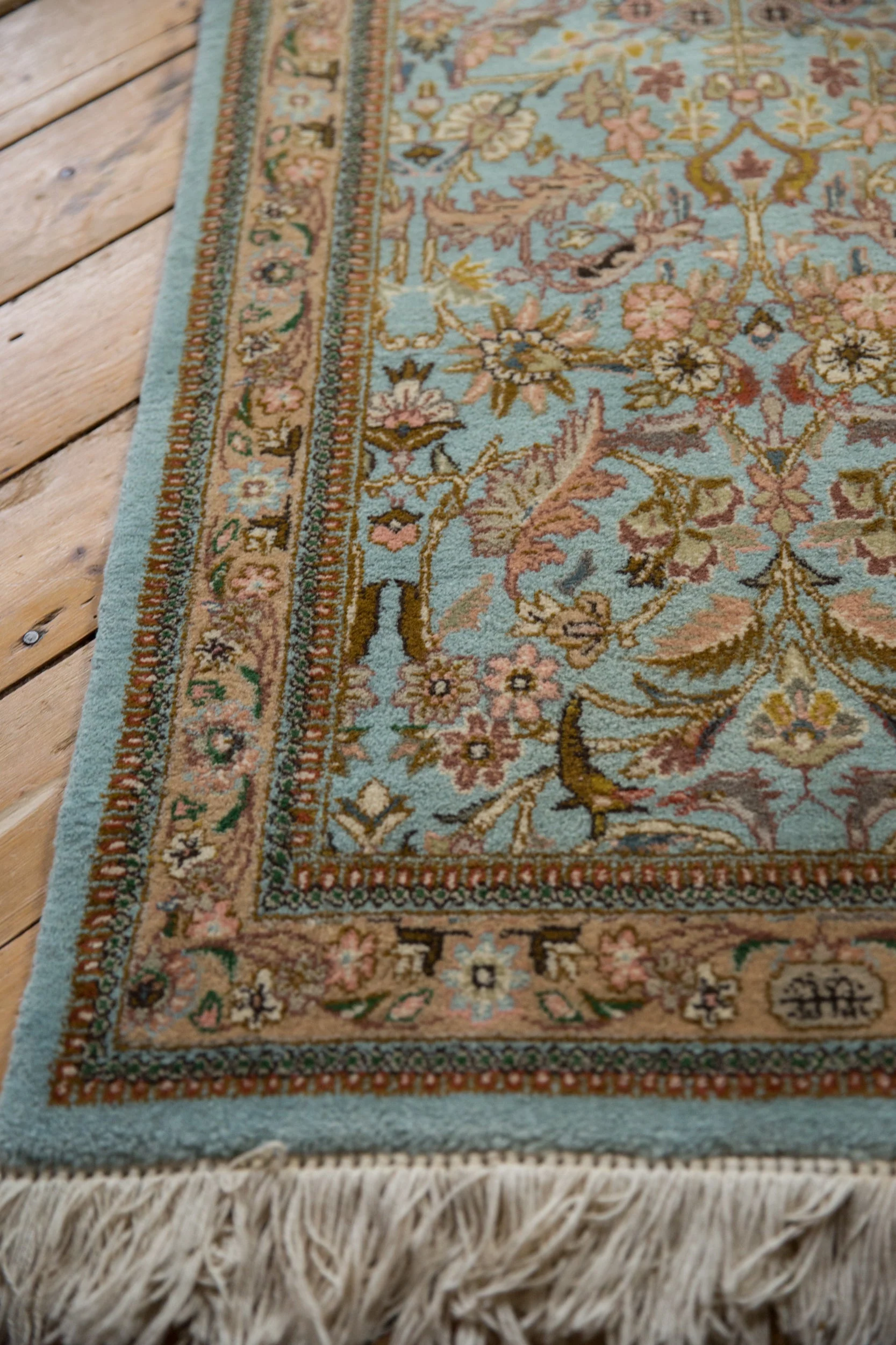 2.5x12.5 Vintage Tabriz Rug Runner - Image 7