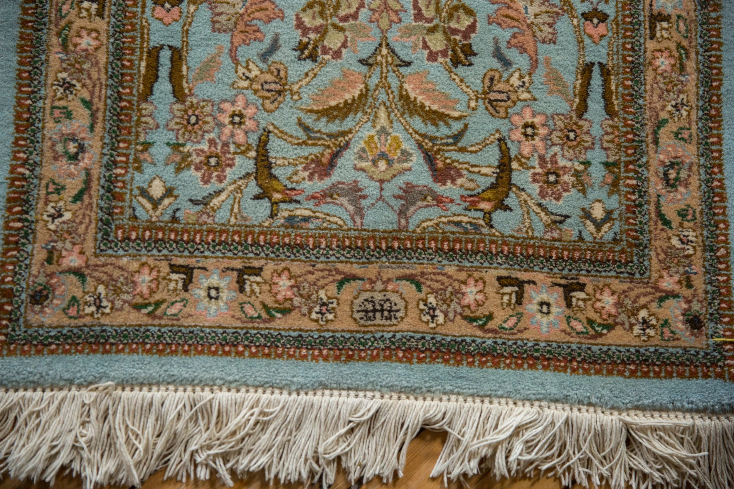 2.5x12.5 Vintage Tabriz Rug Runner - Image 8