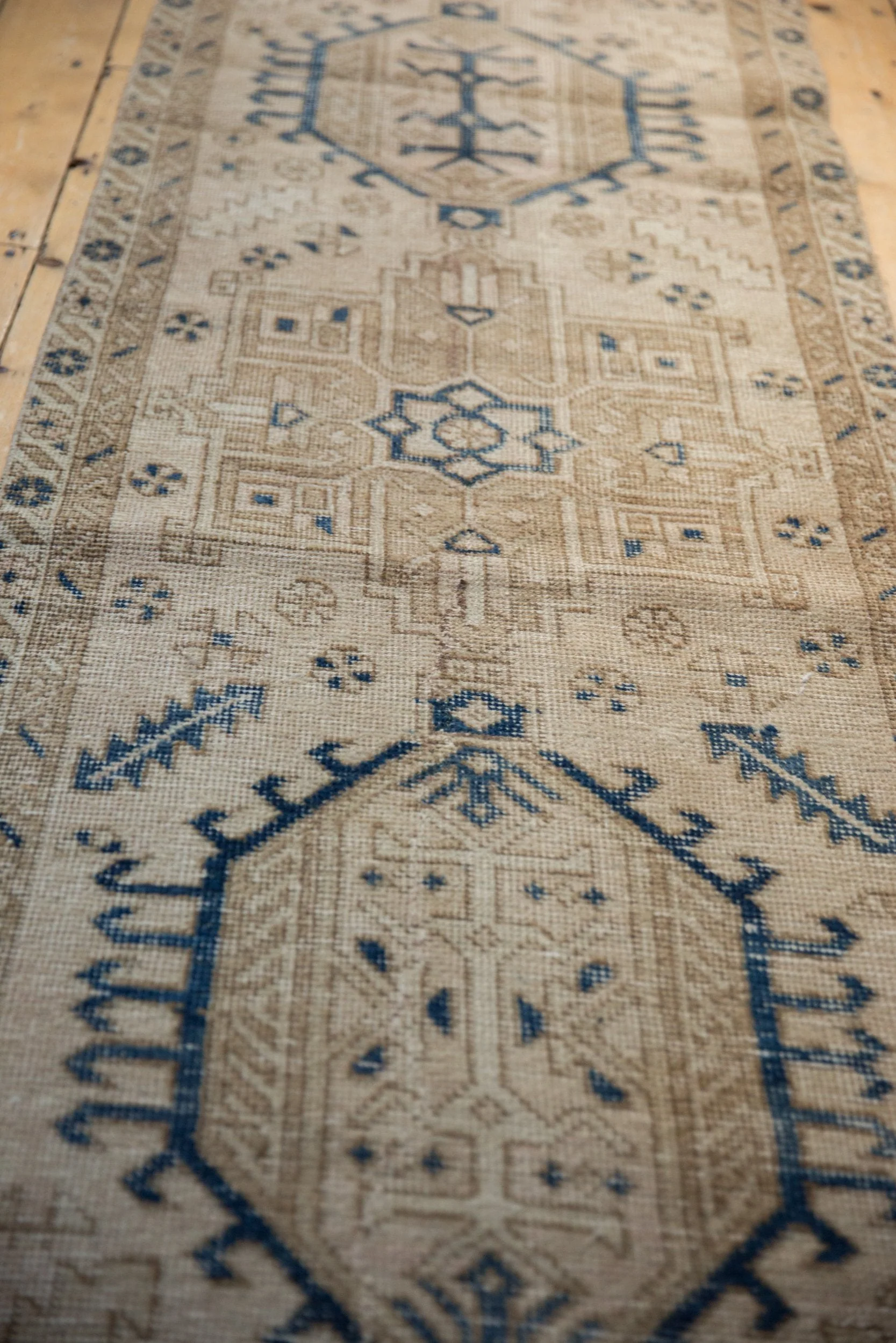 2.5x12 Vintage Distressed Fragment Karaja Rug Runner - Image 4