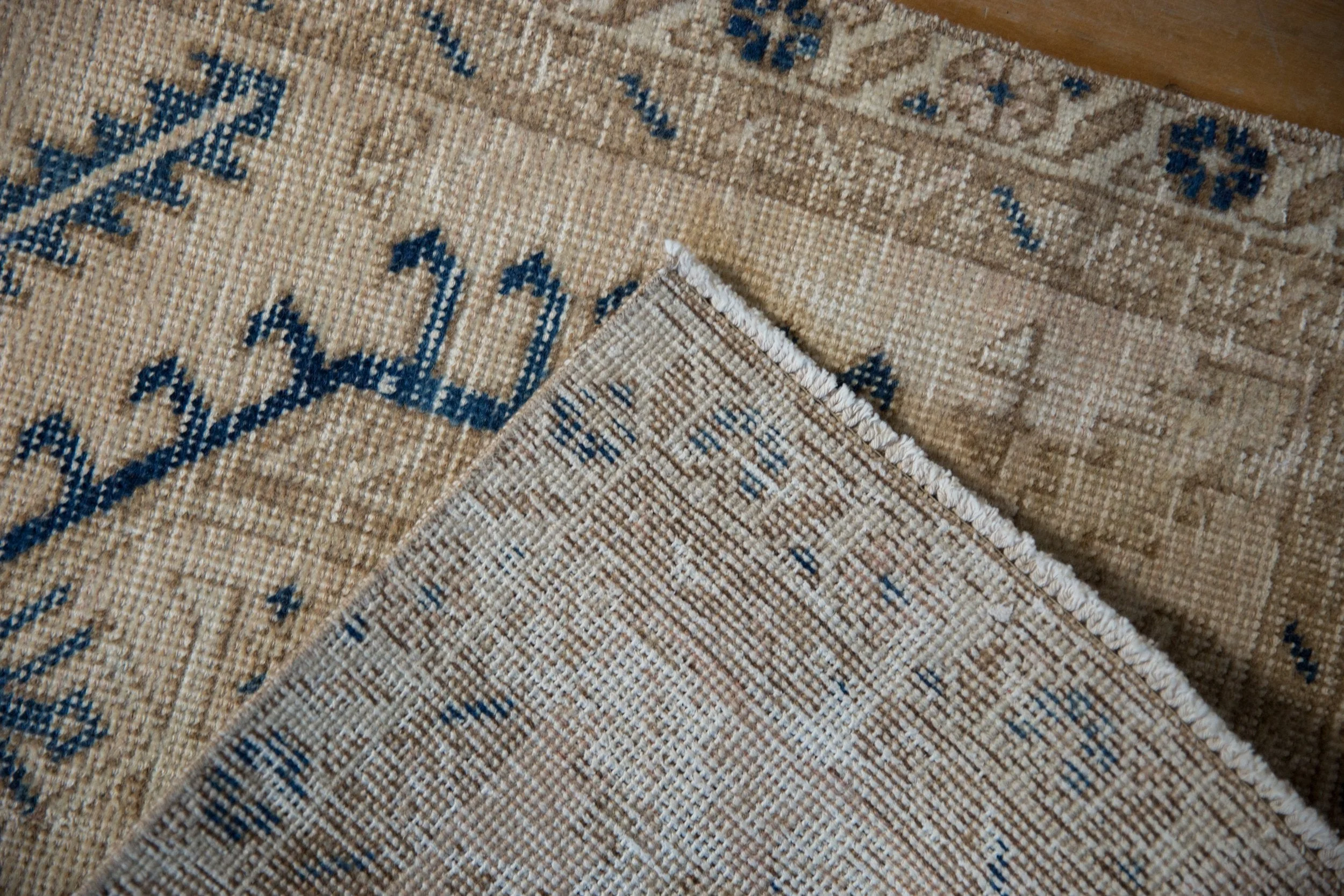 2.5x12 Vintage Distressed Fragment Karaja Rug Runner - Image 7