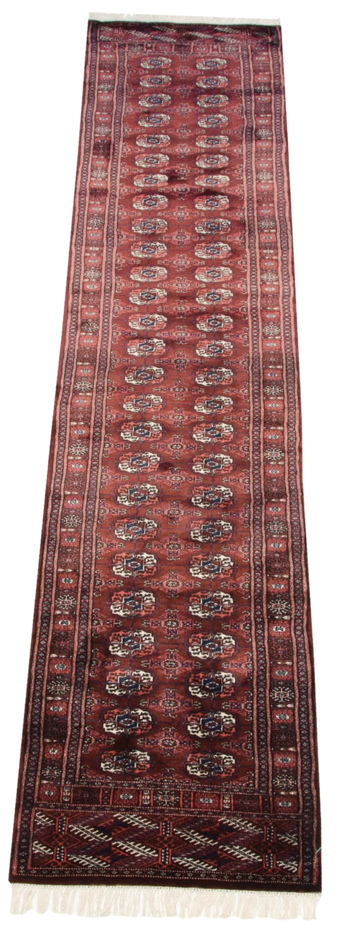 2.5x12 Vintage Fine Bokhara Rug Runner - Image 3