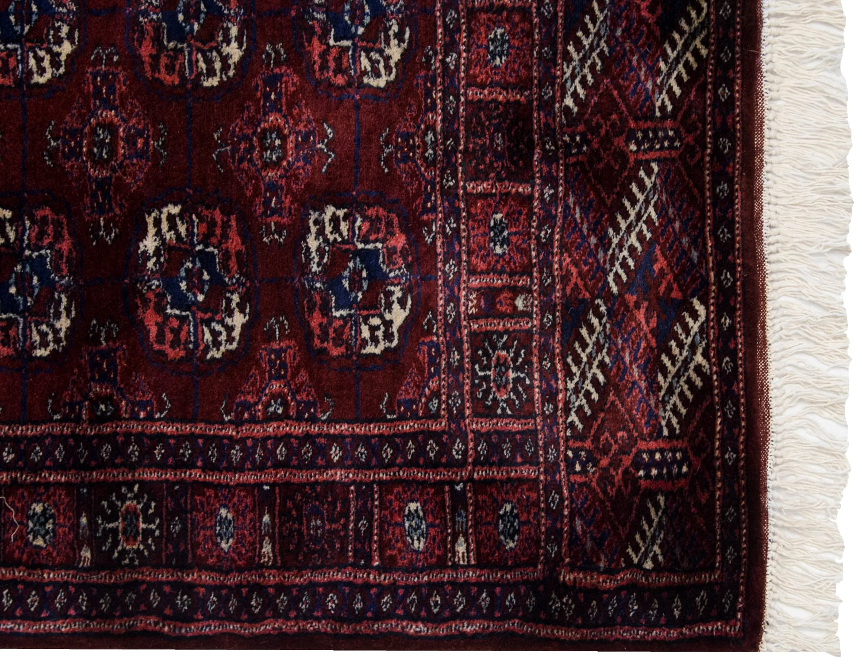 2.5x12 Vintage Fine Bokhara Rug Runner - Image 4
