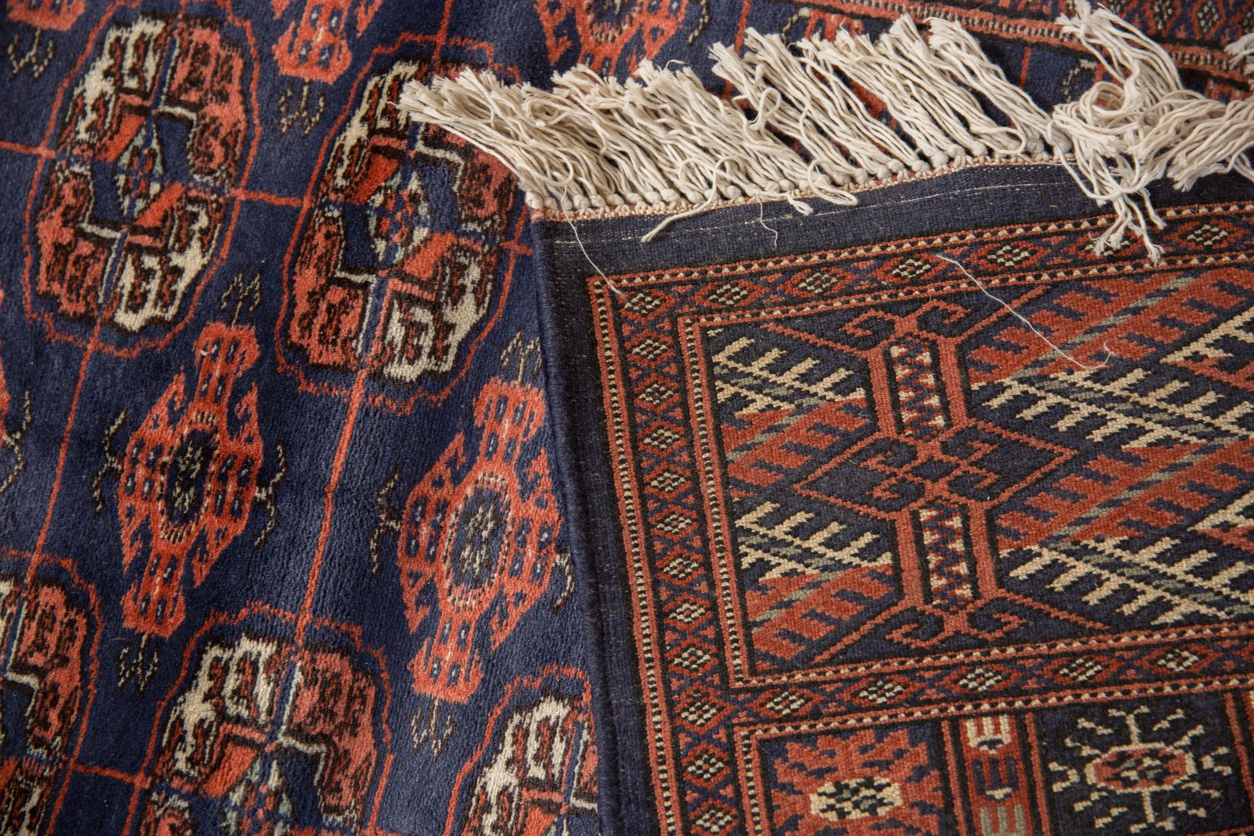 2.5x12 Vintage Fine Bokhara Rug Runner - Image 11