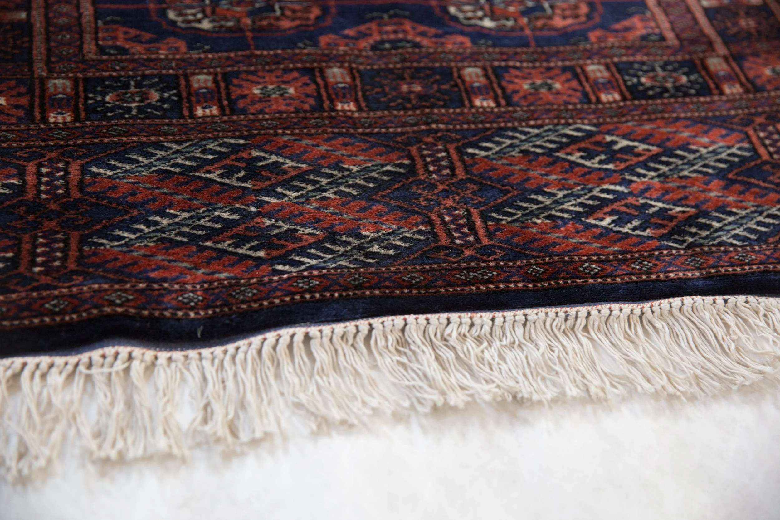 2.5x12 Vintage Fine Bokhara Rug Runner - Image 4
