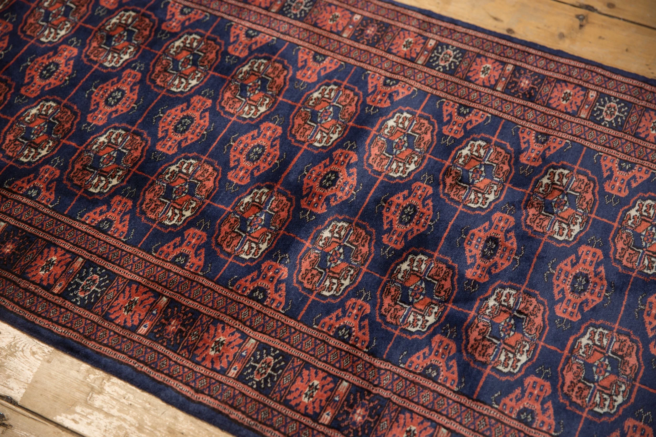 2.5x12 Vintage Fine Bokhara Rug Runner - Image 5