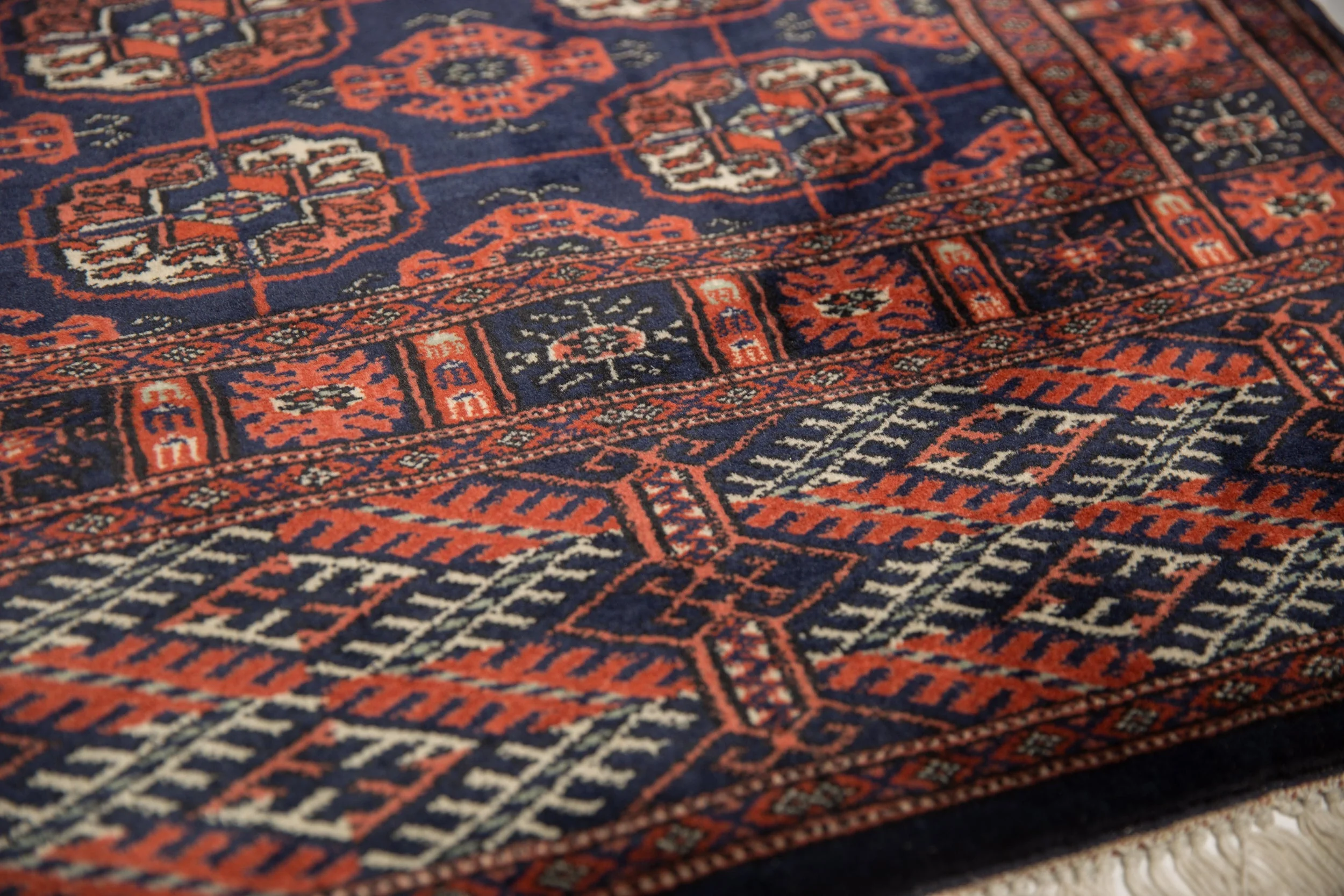 2.5x12 Vintage Fine Bokhara Rug Runner - Image 7