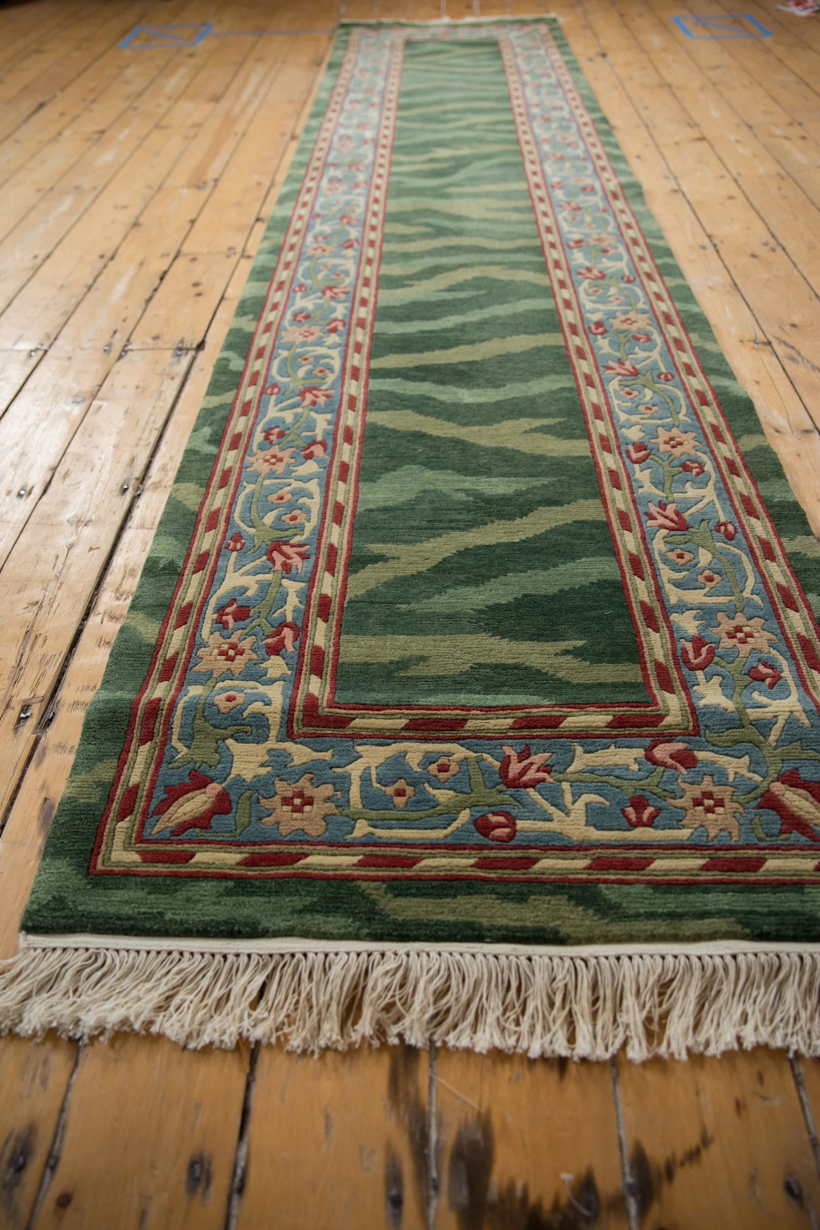 2.5x12 Vintage Indian Arts And Crafts Design Rug Runner - Image 7