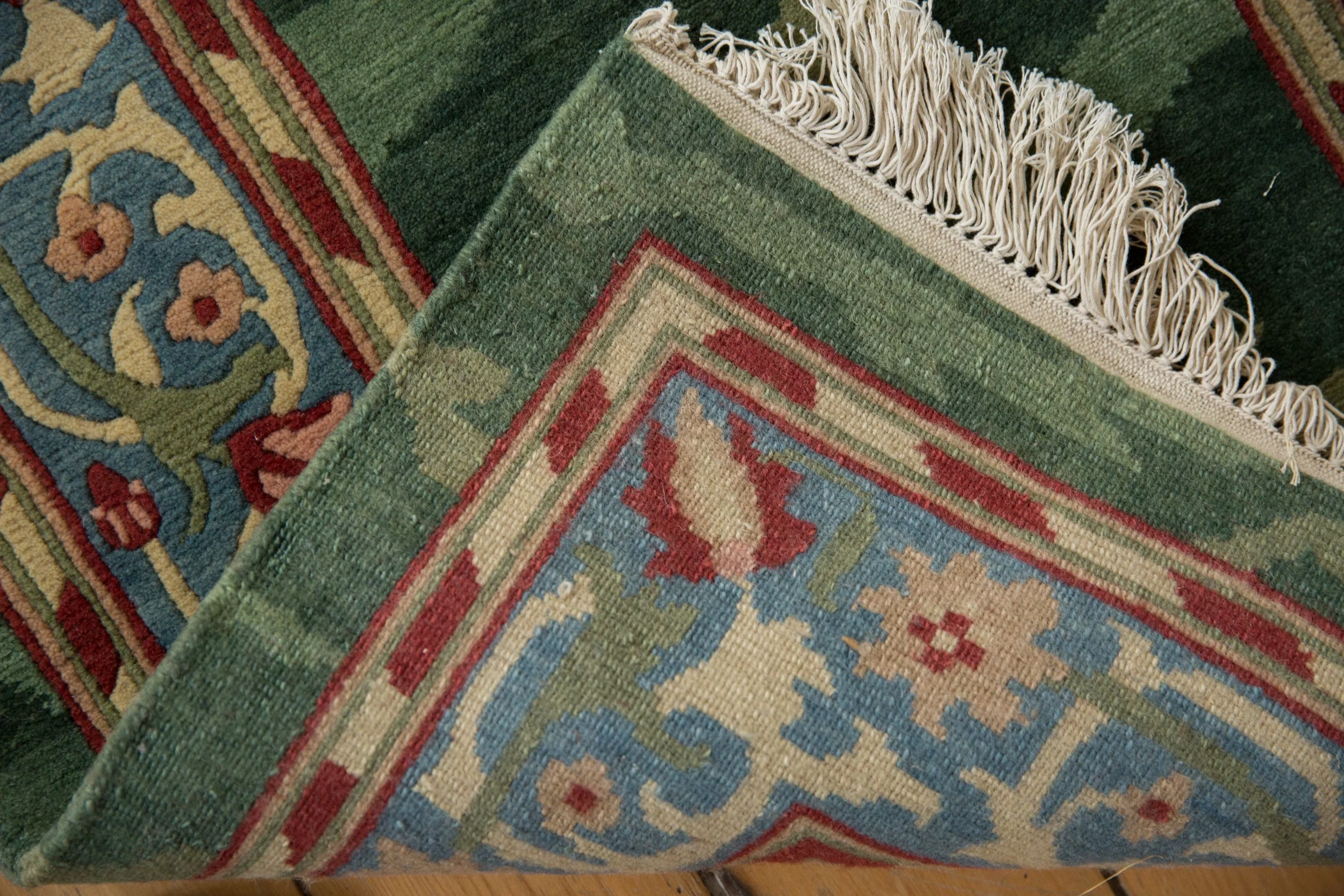 2.5x12 Vintage Indian Arts And Crafts Design Rug Runner - Image 9