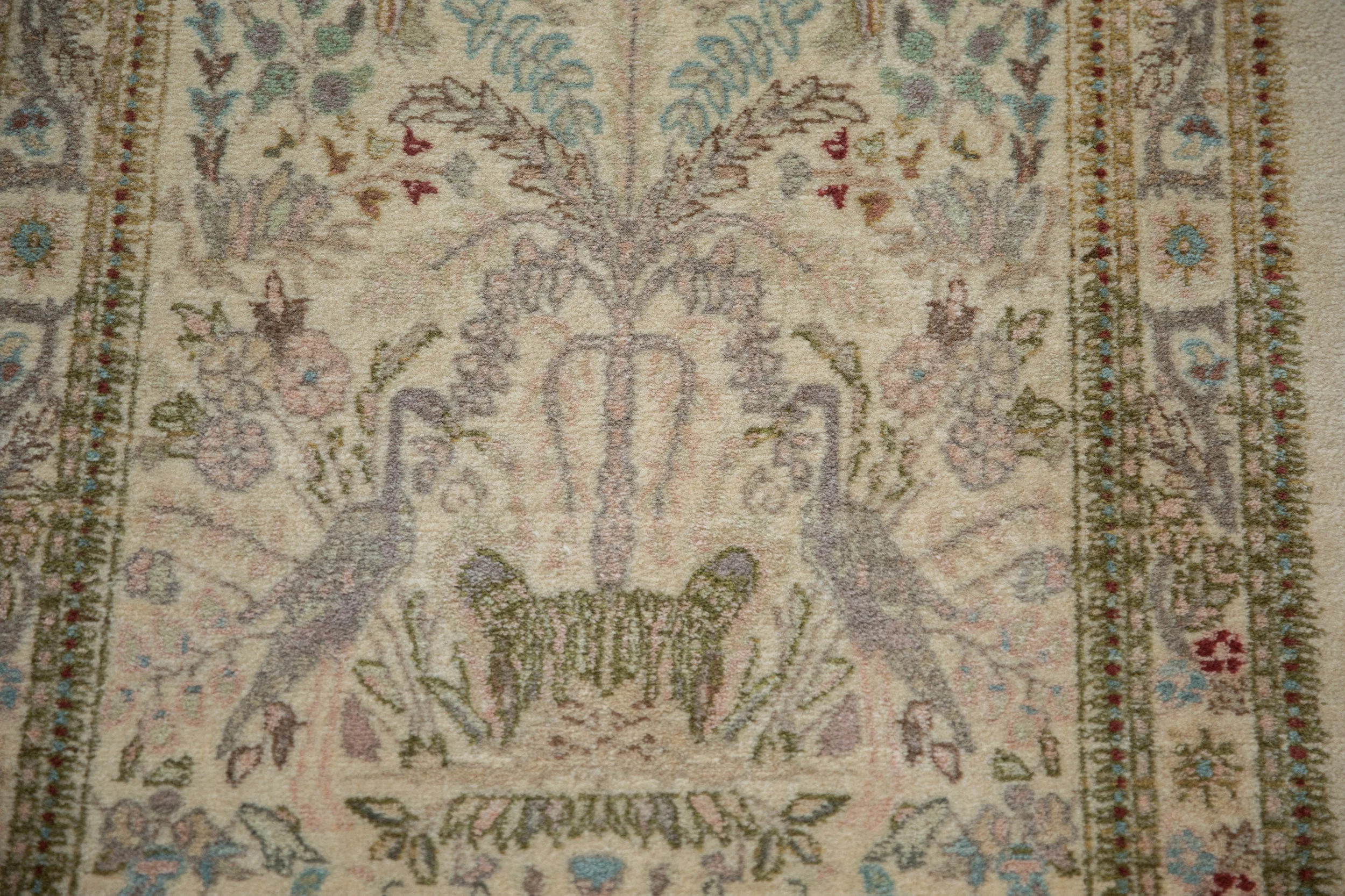 2.5x12 Vintage Tabriz Rug Runner - Image 3