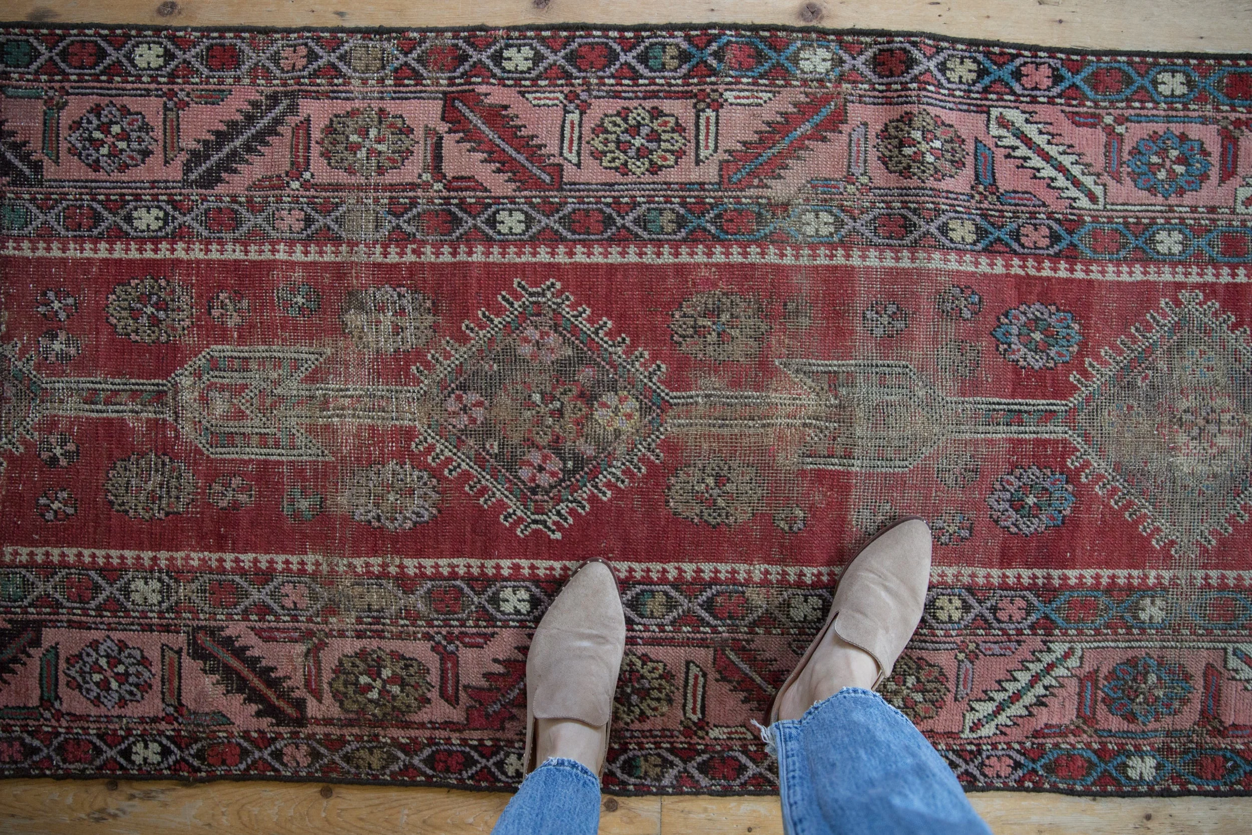 2.5x13.5 Antique Karabagh Rug Runner - Image 2