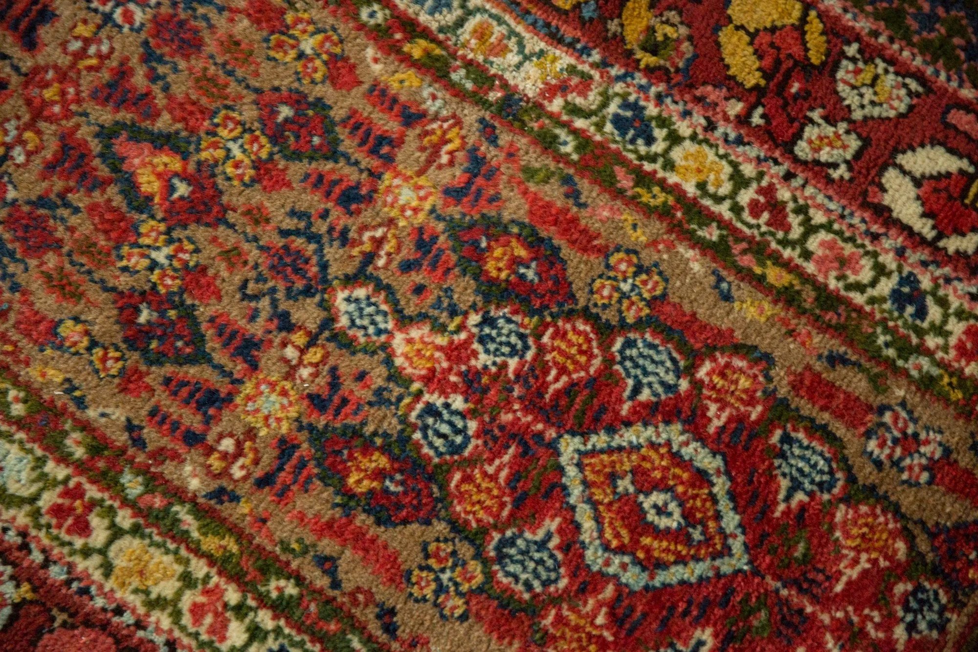 2.5x13.5 Antique Serab Rug Runner - Image 7