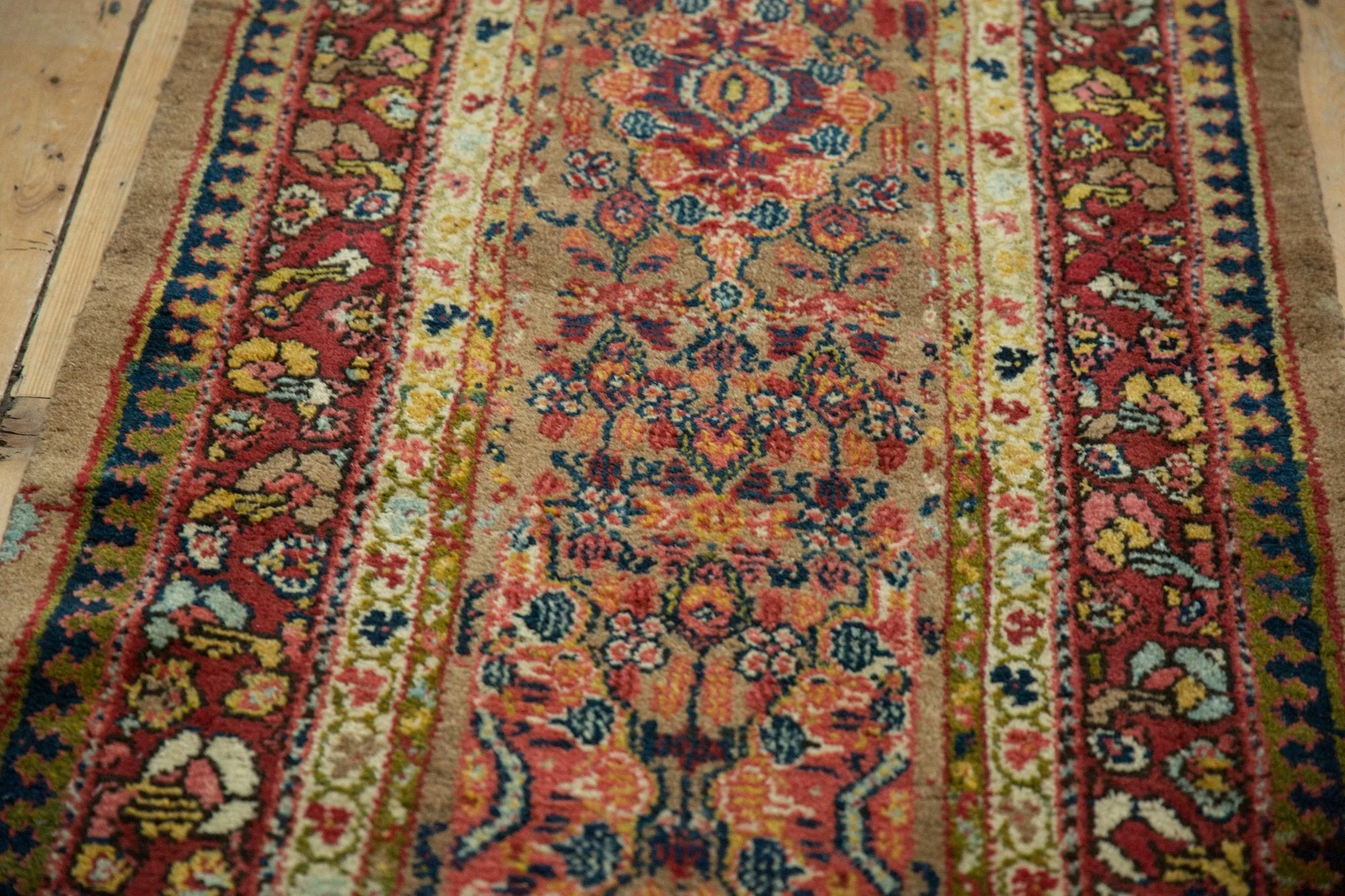 2.5x13.5 Antique Serab Rug Runner - Image 8