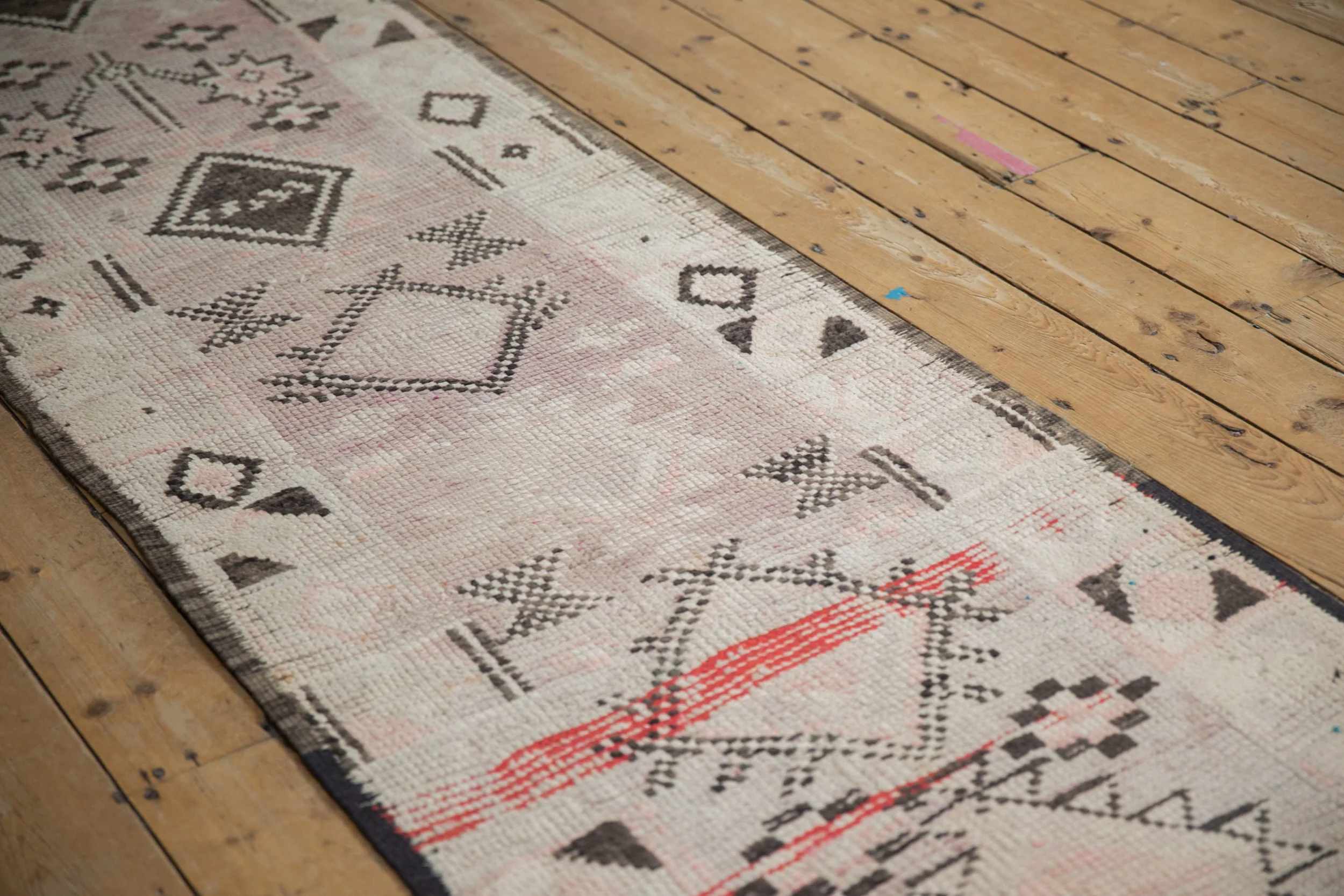 2.5x13 Vintage Distressed Moroccan Rug Runner - Image 6