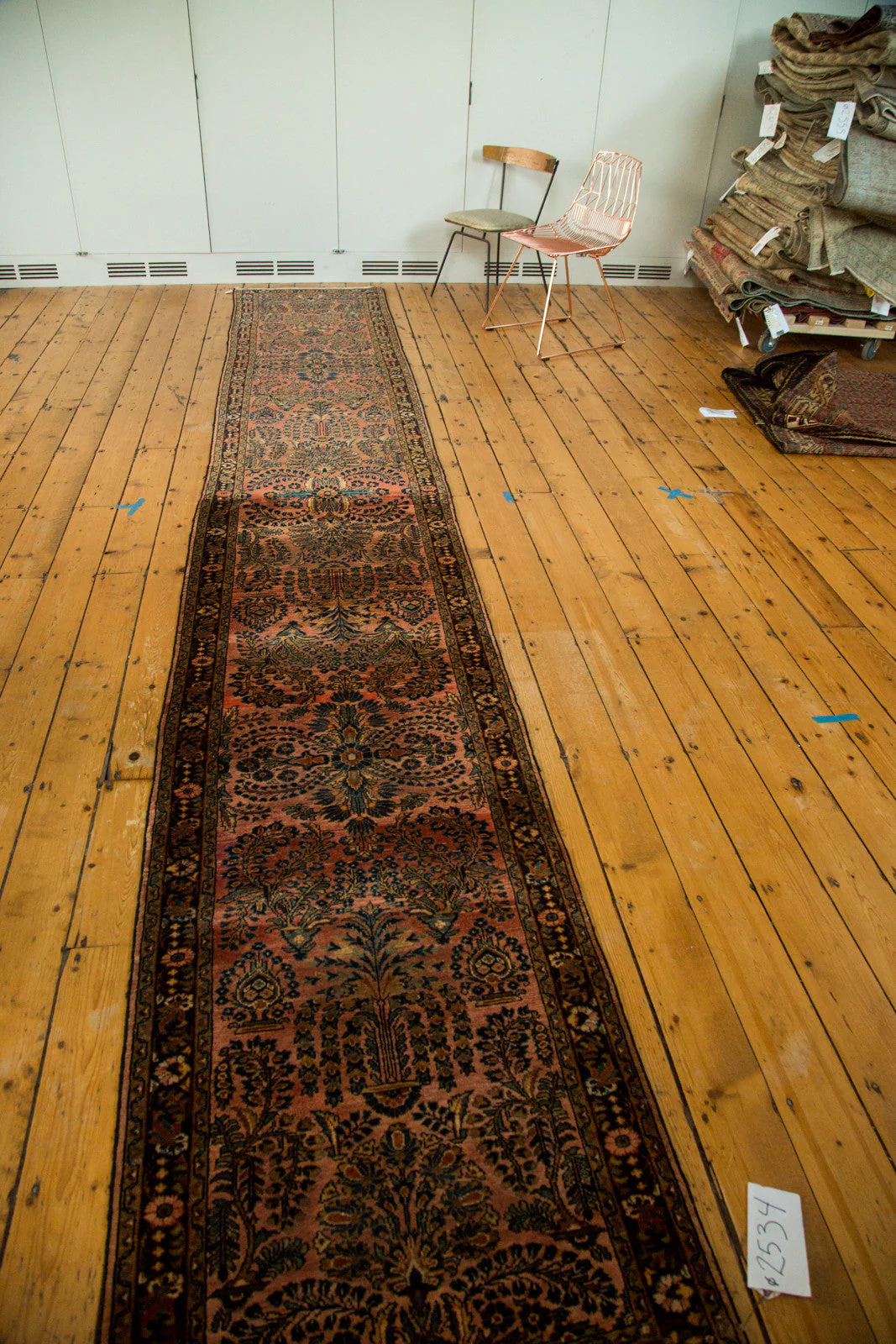2.5x16.5 Vintage Lilihan Rug Runner - Image 3