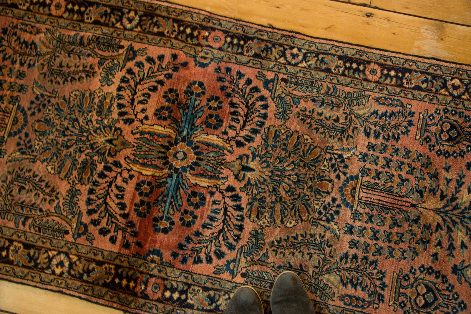 2.5x16.5 Vintage Lilihan Rug Runner - Image 4