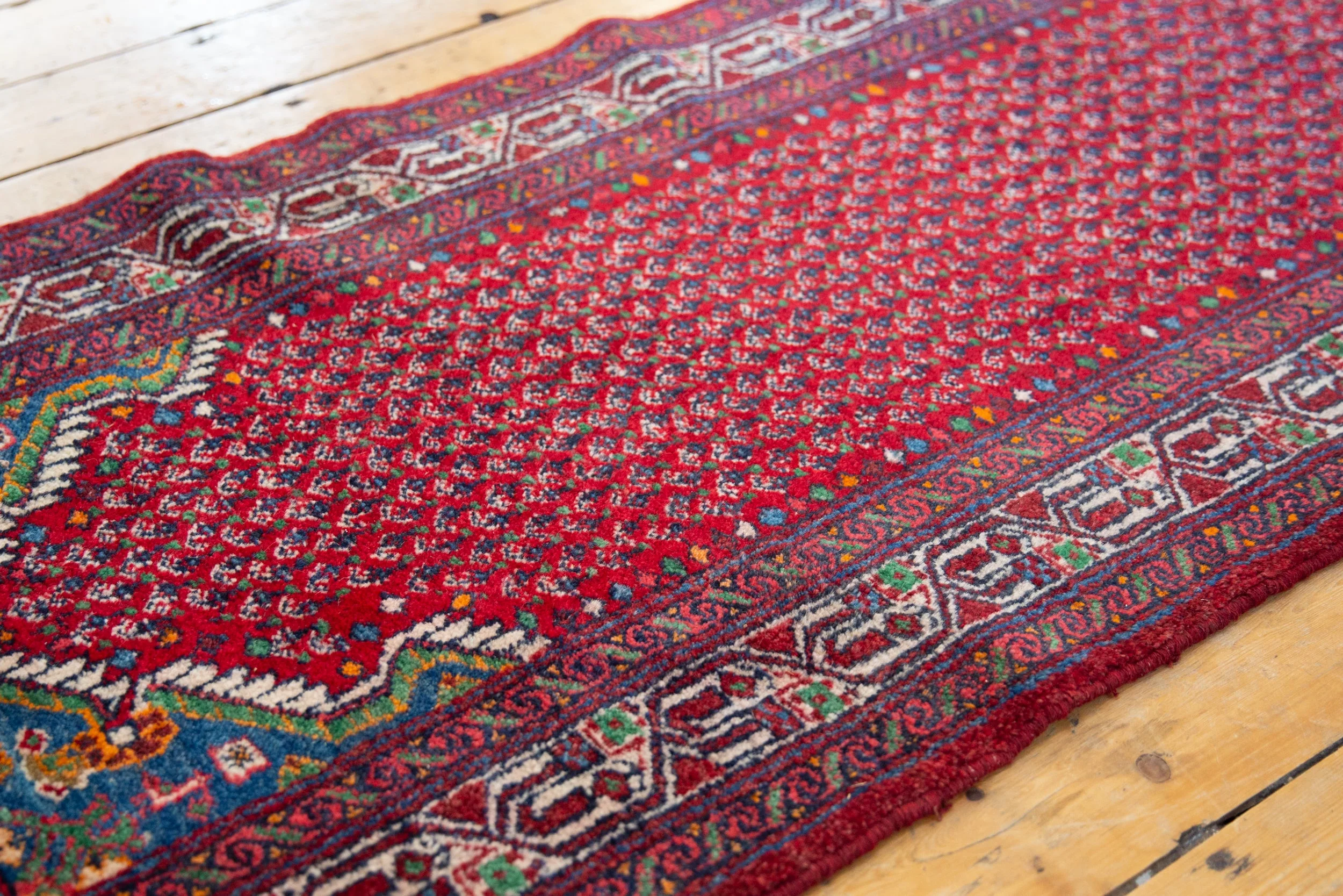 2.5x17 Vintage Tajabad Rug Runner - Image 5