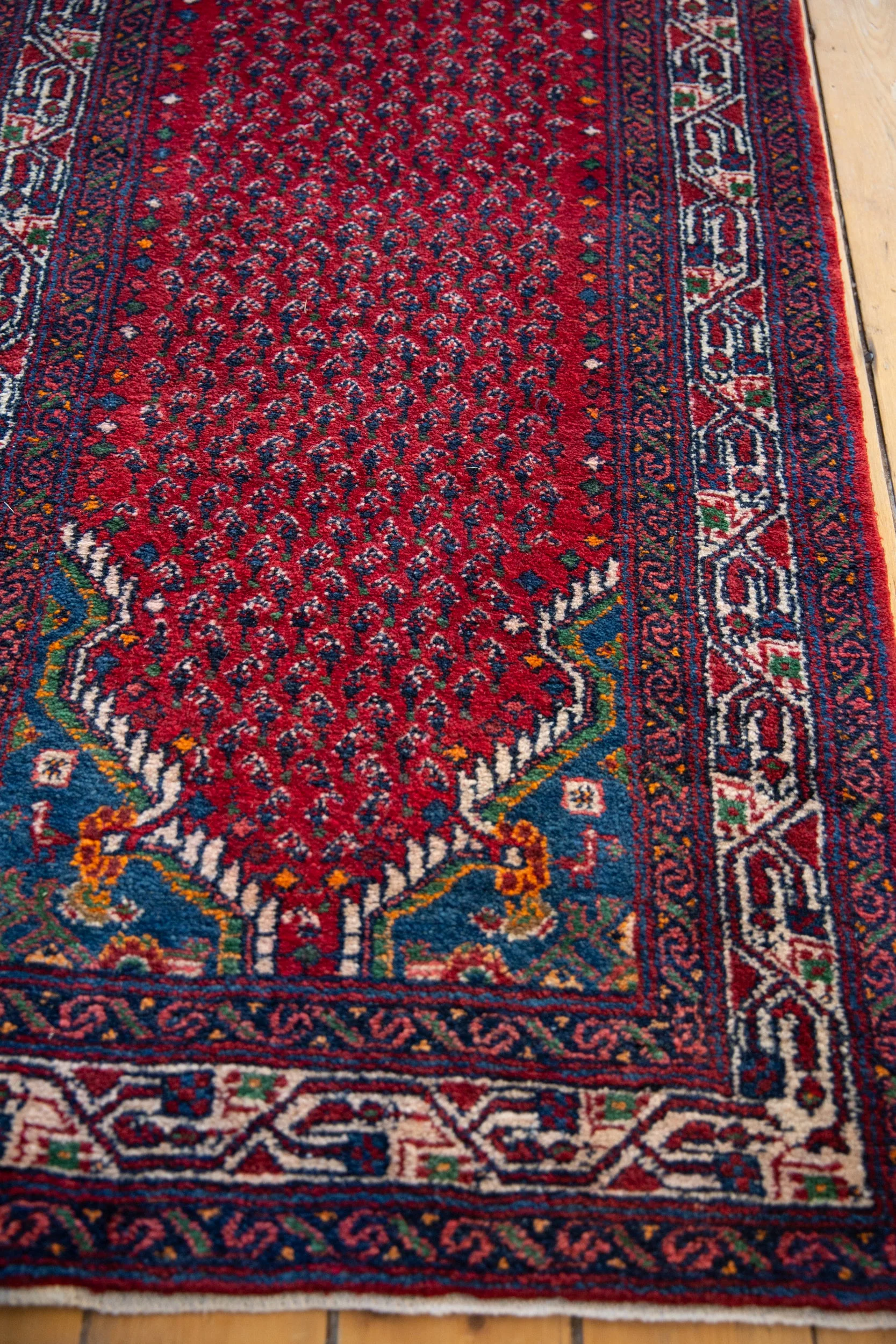 2.5x17 Vintage Tajabad Rug Runner - Image 8
