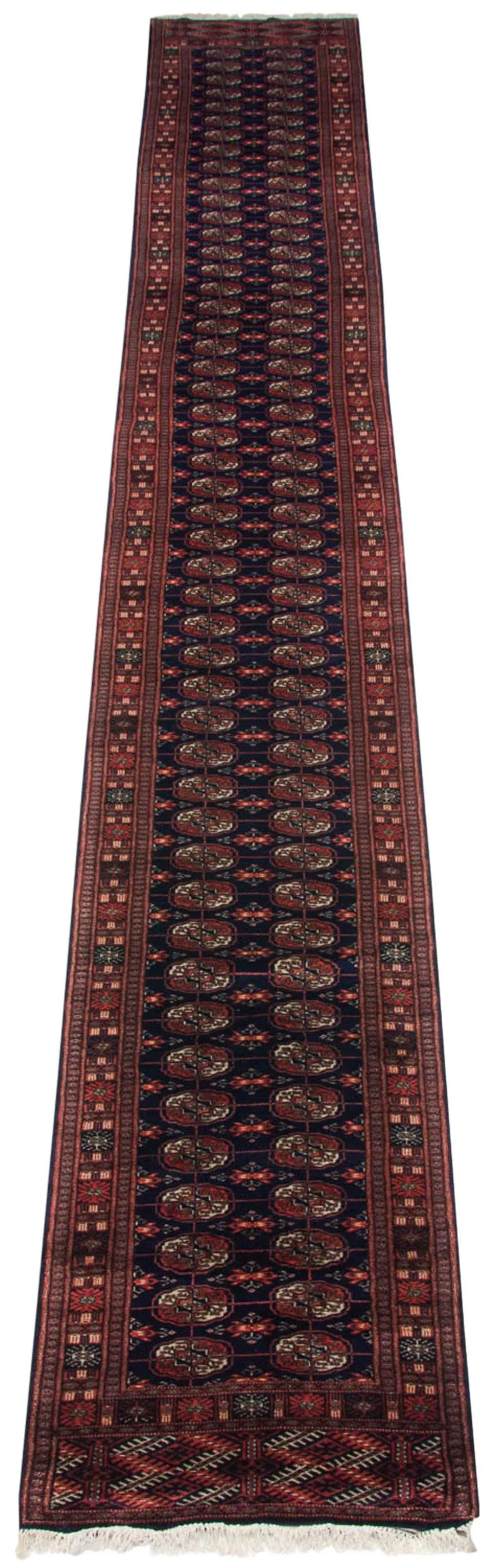 2.5x19.5 Vintage Fine Bokhara Rug Runner - Image 2