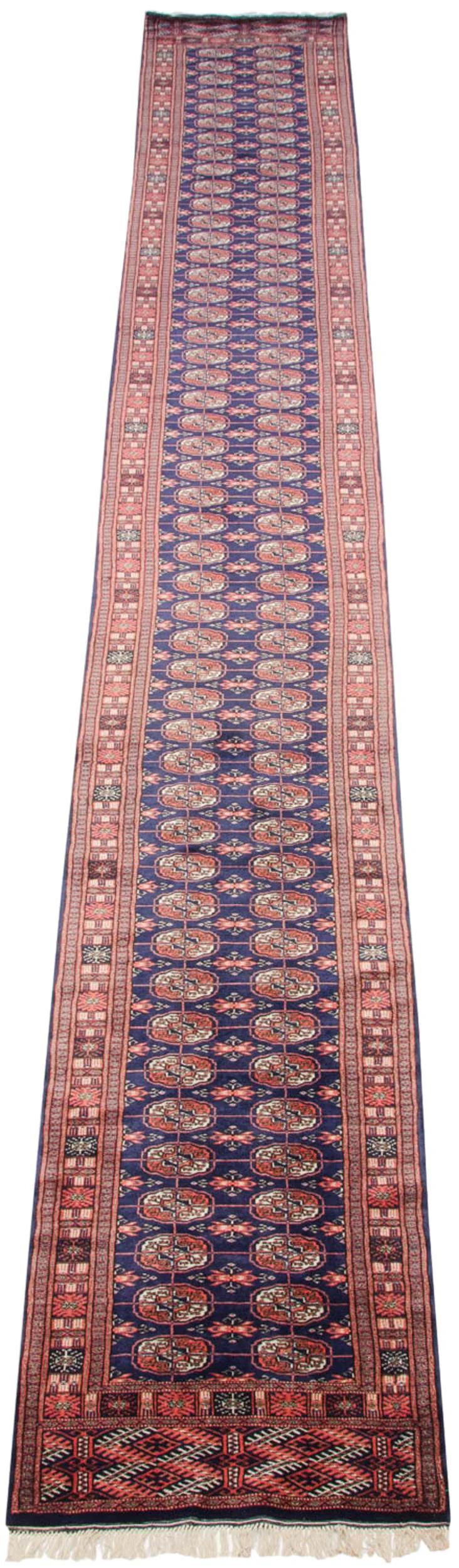 2.5x19.5 Vintage Fine Bokhara Rug Runner - Image 3