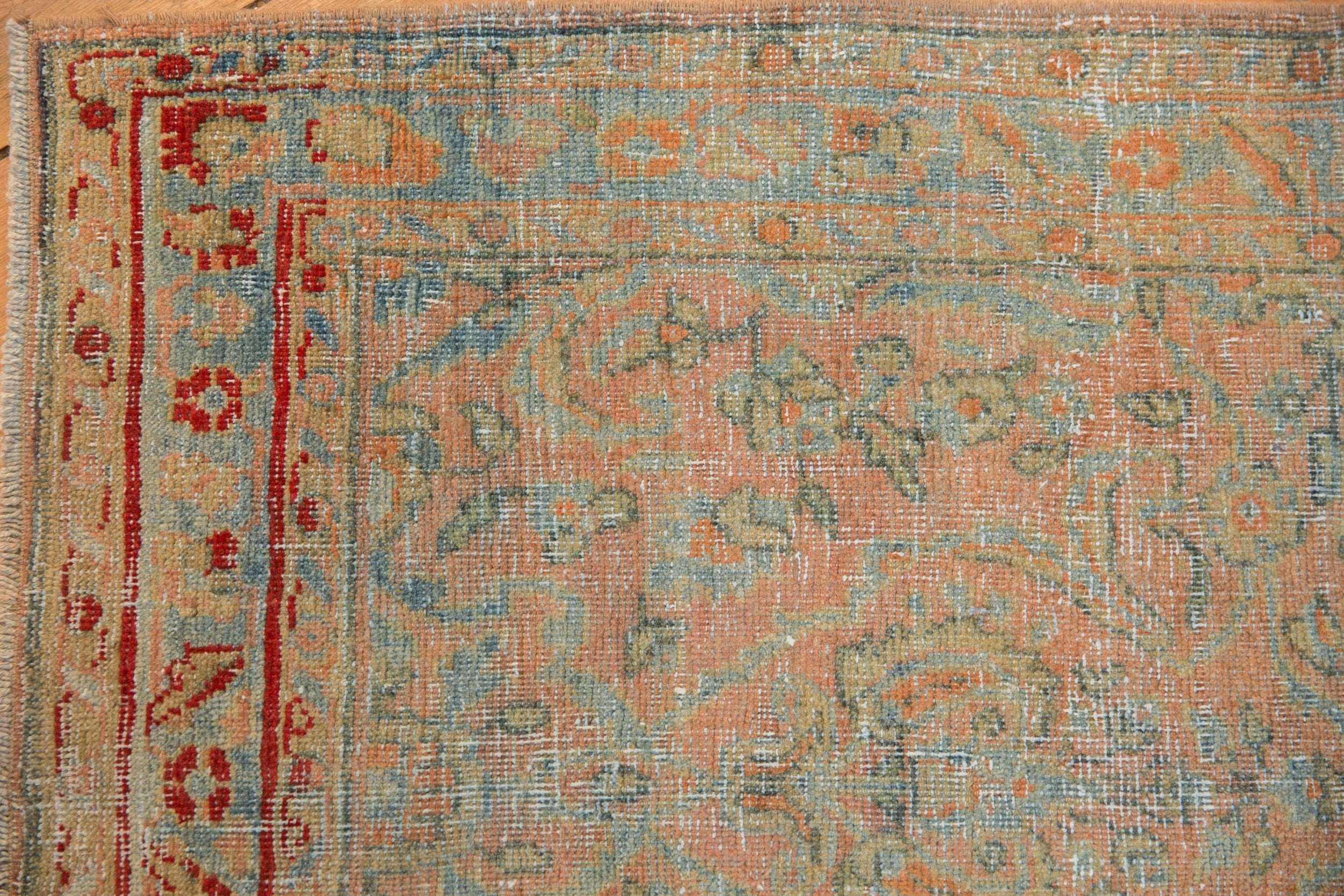 2.5x19 Vintage Distressed Sarouk Rug Runner - Image 3