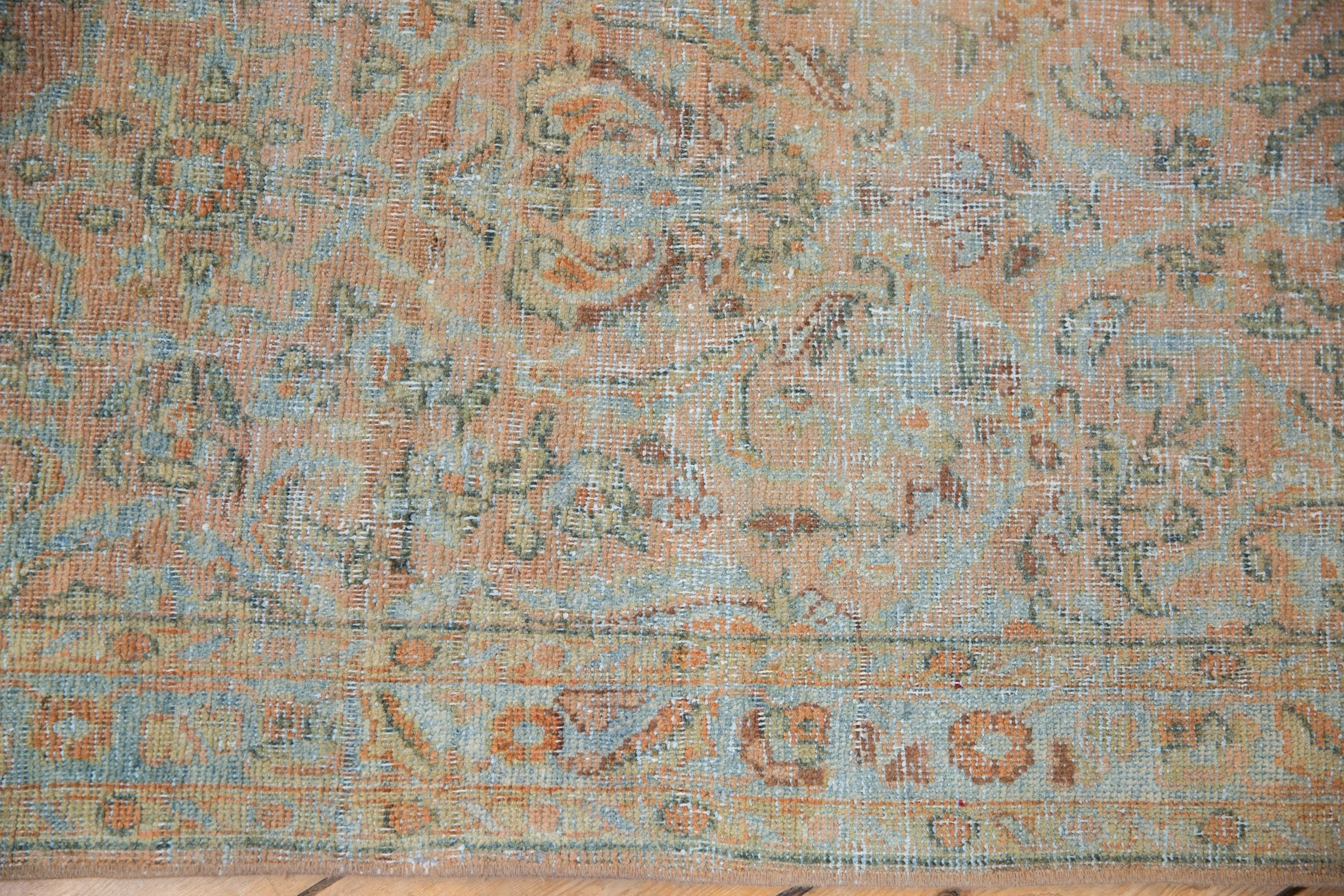 2.5x19 Vintage Distressed Sarouk Rug Runner - Image 6