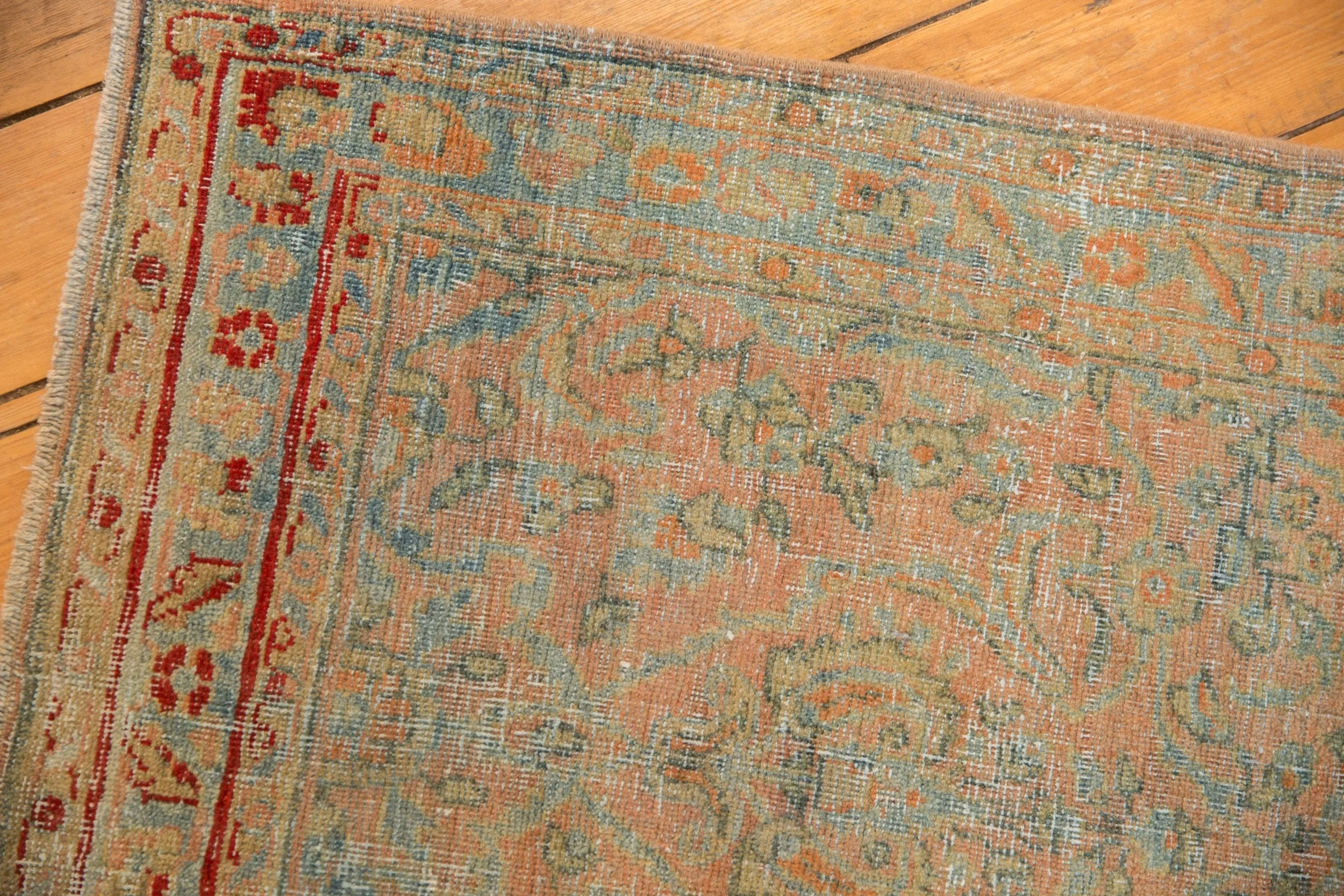 2.5x19 Vintage Distressed Sarouk Rug Runner - Image 7