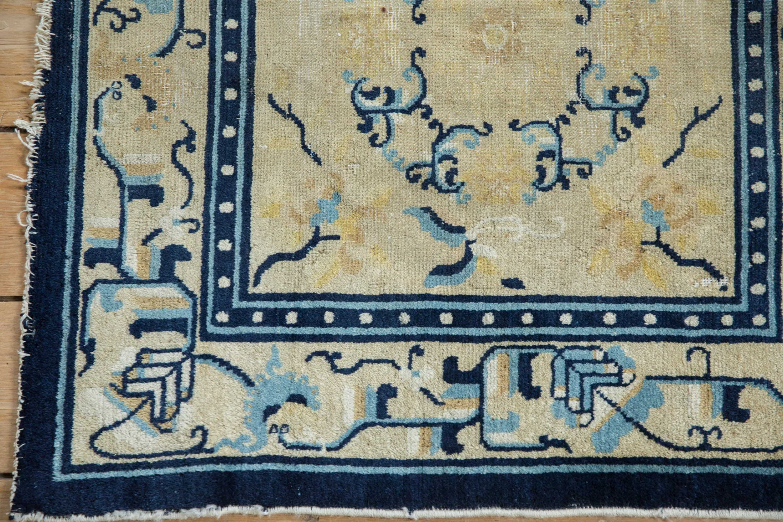 2.5x2.5 Antique Peking Square Rug Mat - Image 3