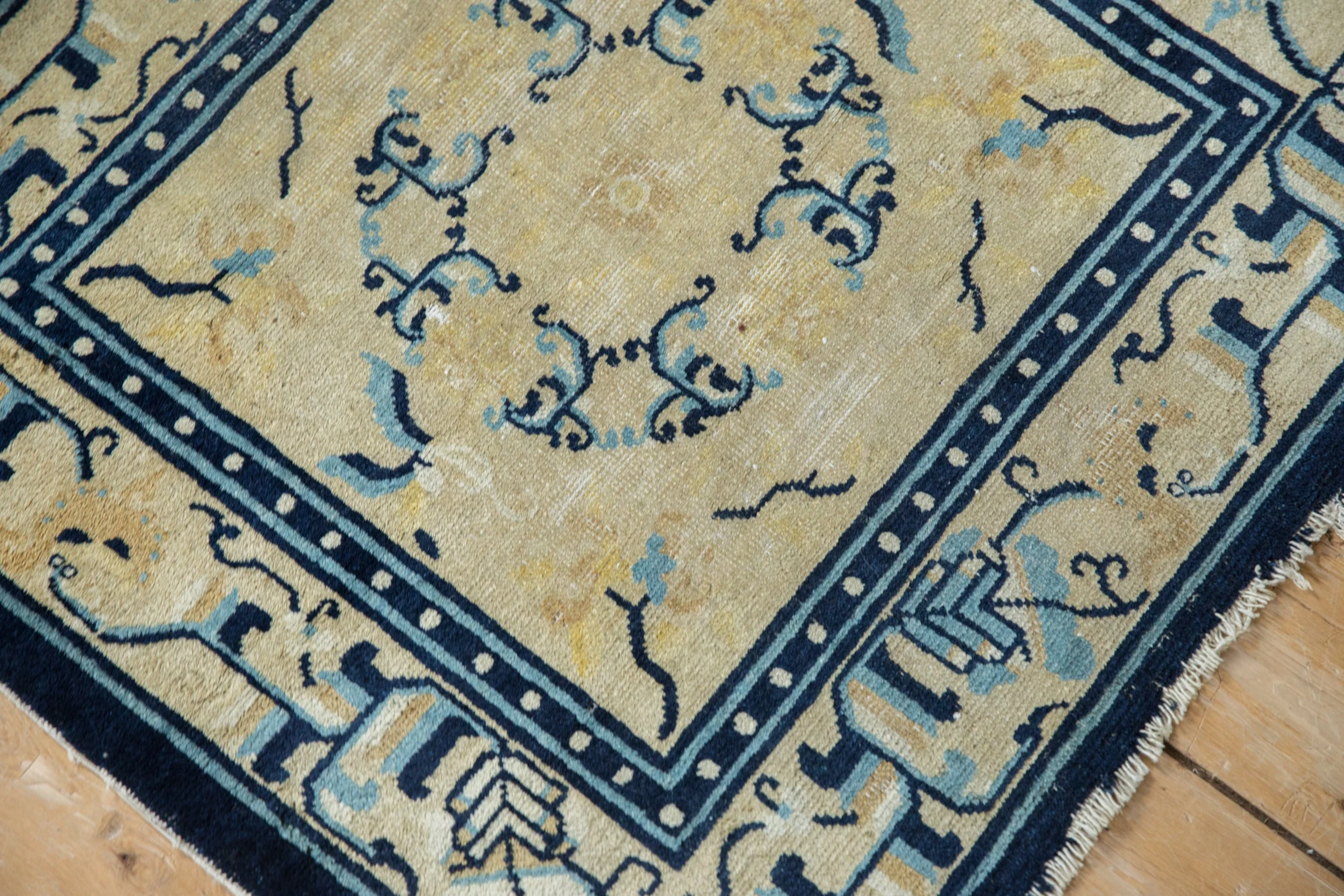 2.5x2.5 Antique Peking Square Rug Mat - Image 6