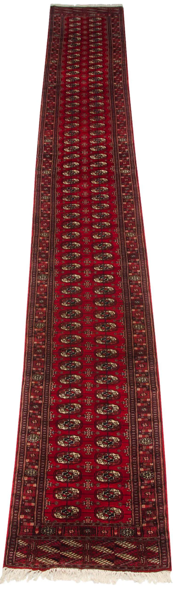 2.5x21.5 Vintage Fine Bokhara Rug Runner - Image 2