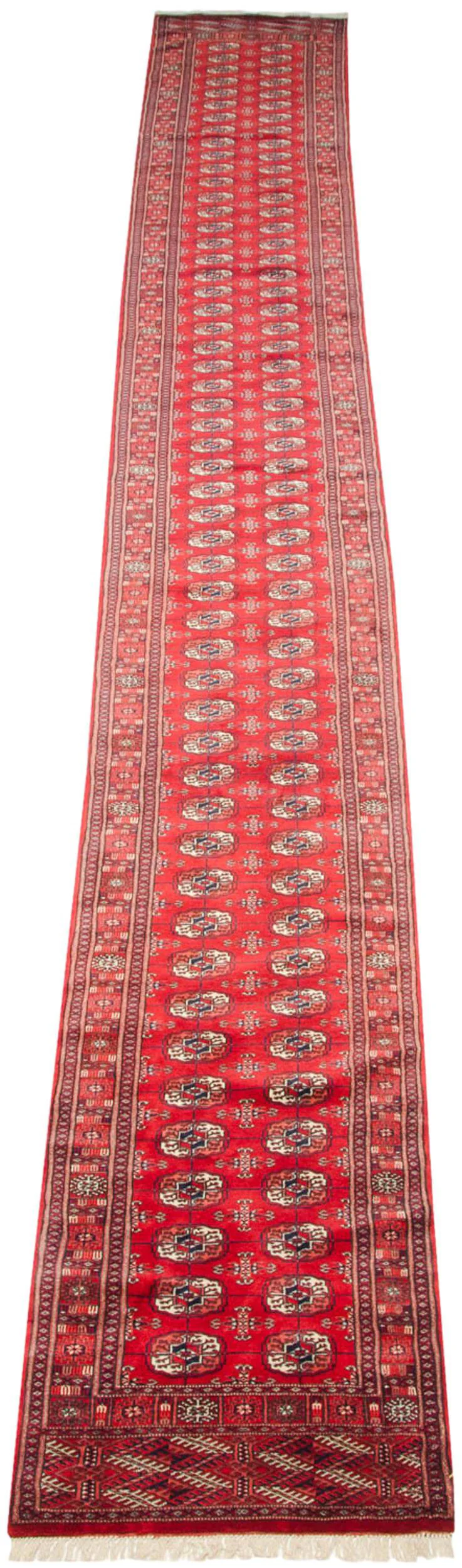 2.5x21.5 Vintage Fine Bokhara Rug Runner - Image 3