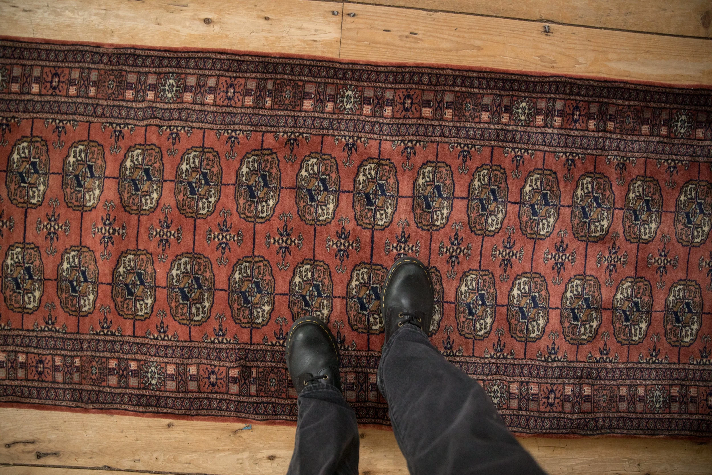 2.5x24.5 Vintage Fine Bokhara Rug Runner - Image 2