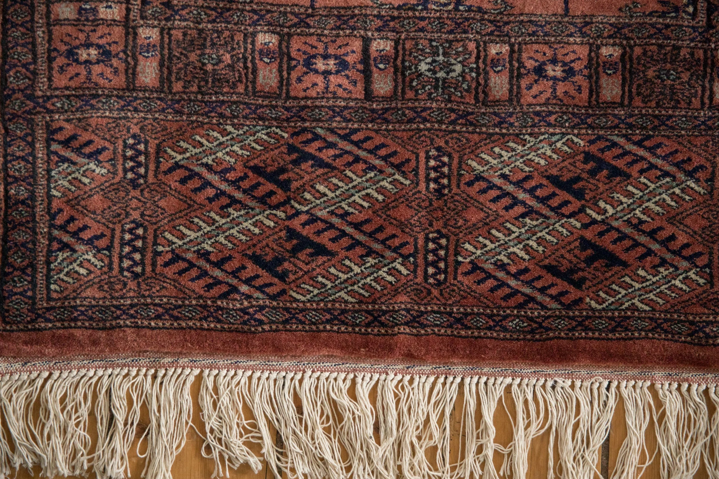 2.5x24.5 Vintage Fine Bokhara Rug Runner - Image 3