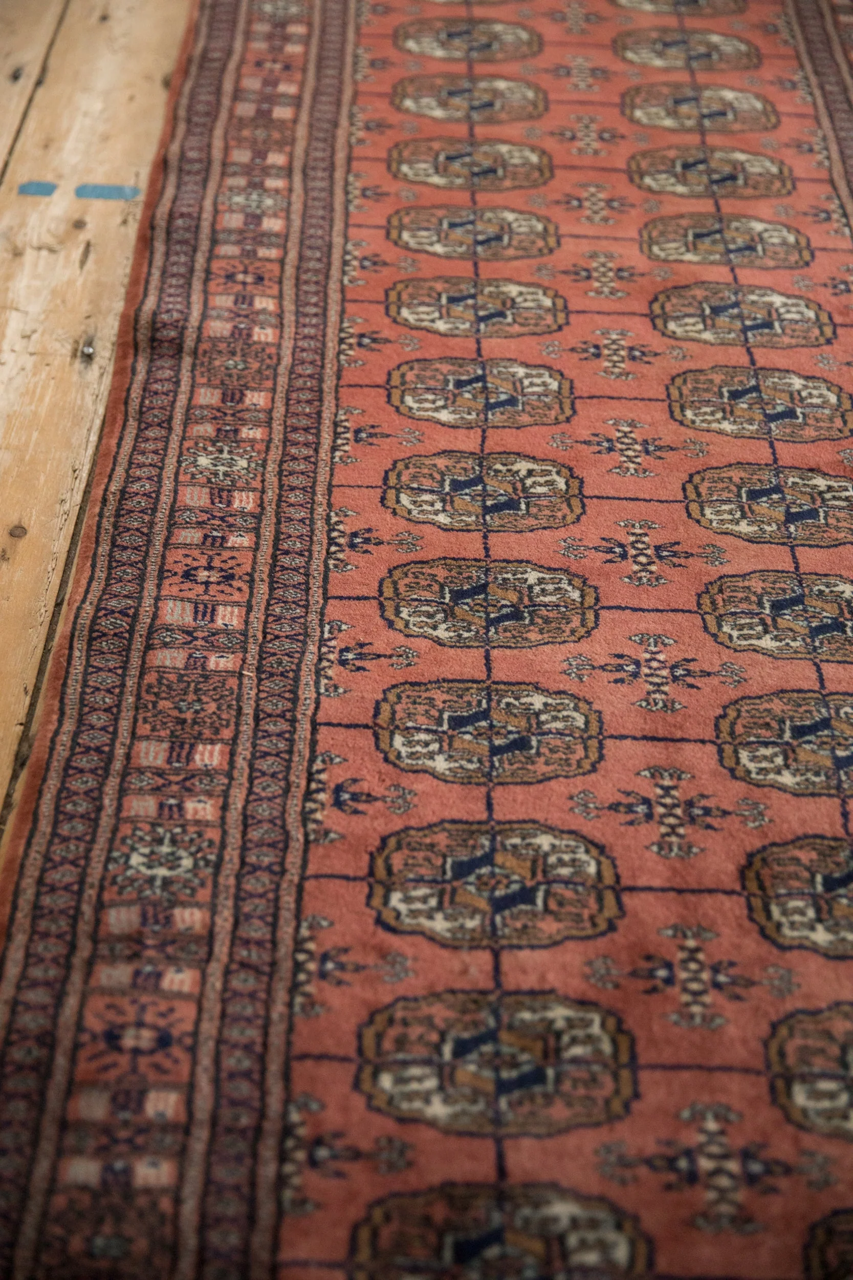 2.5x24.5 Vintage Fine Bokhara Rug Runner - Image 4
