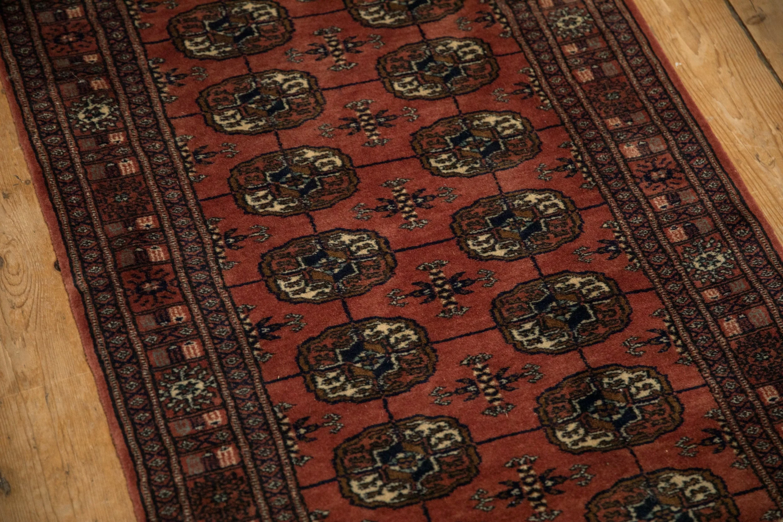 2.5x24.5 Vintage Fine Bokhara Rug Runner - Image 7