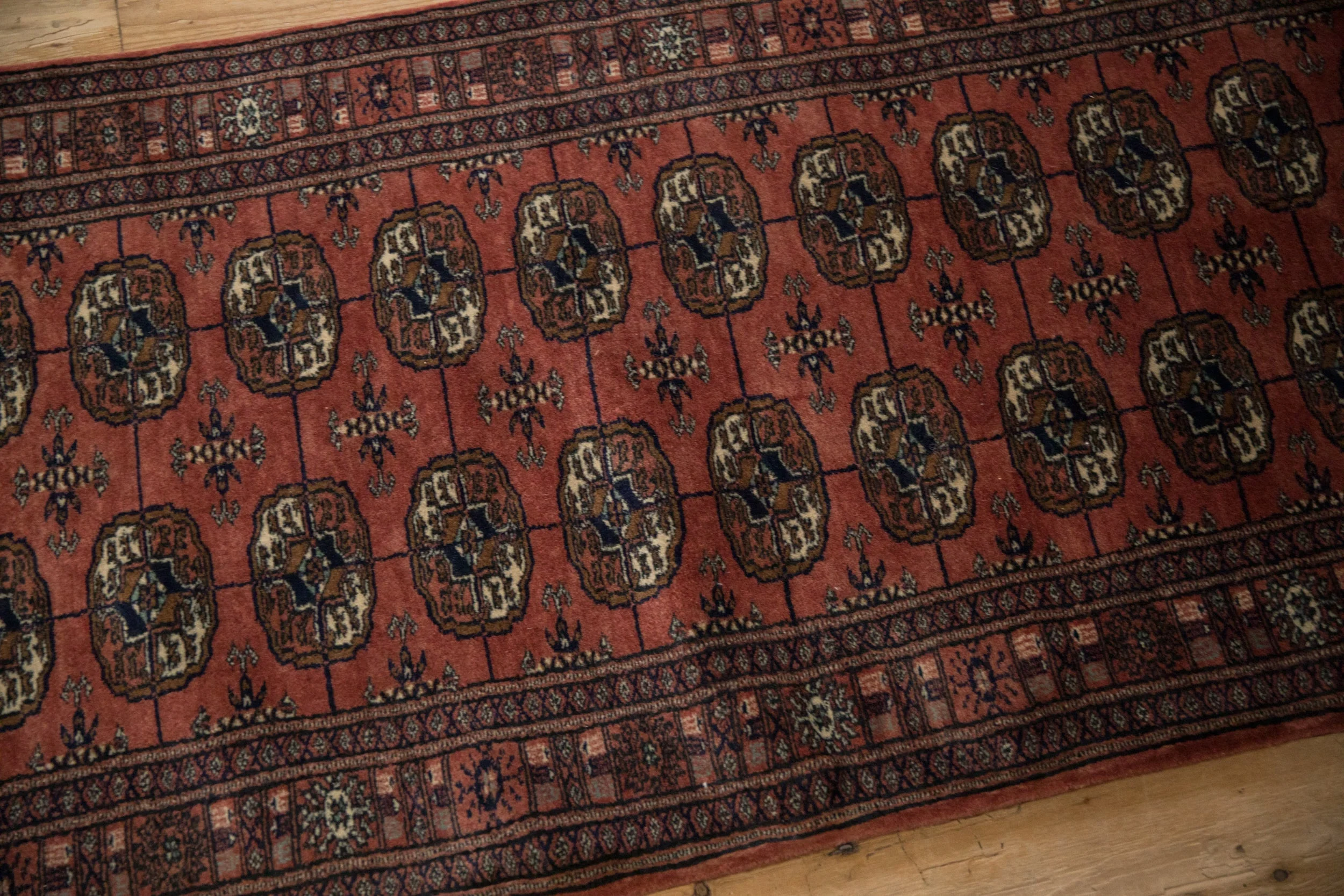 2.5x24.5 Vintage Fine Bokhara Rug Runner - Image 8