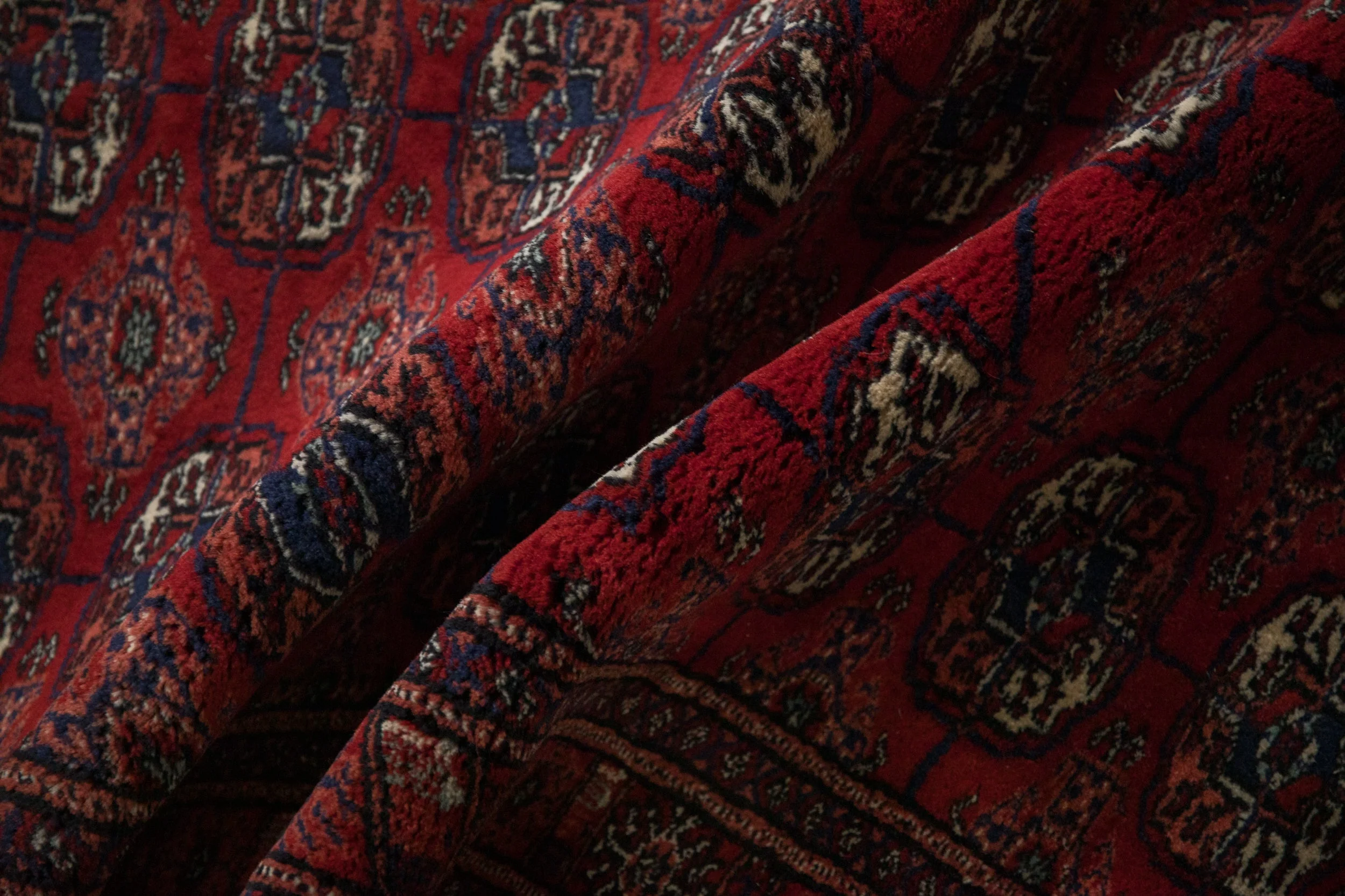 2.5x24 Vintage Fine Bokhara Rug Runner - Image 10