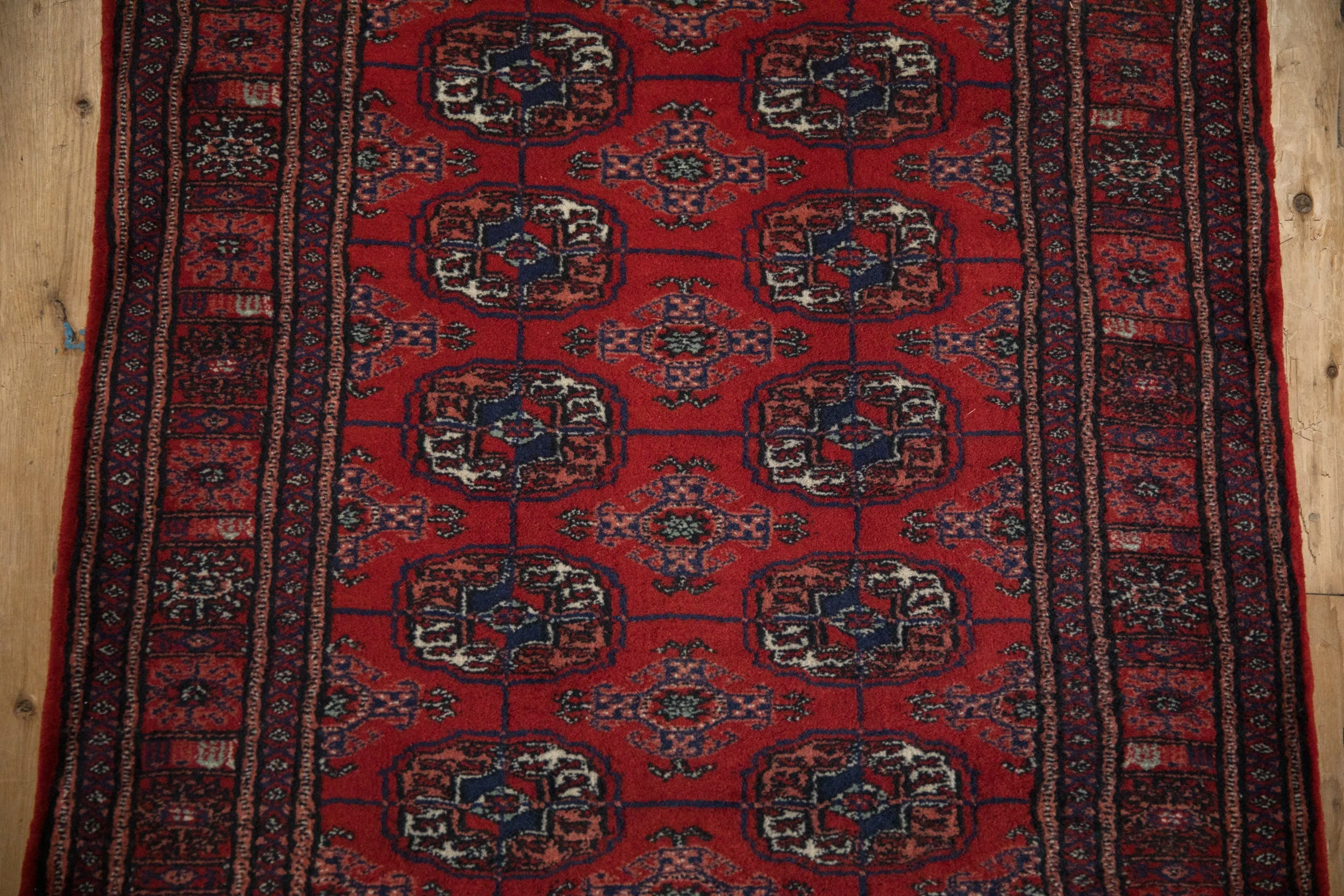 2.5x24 Vintage Fine Bokhara Rug Runner - Image 5