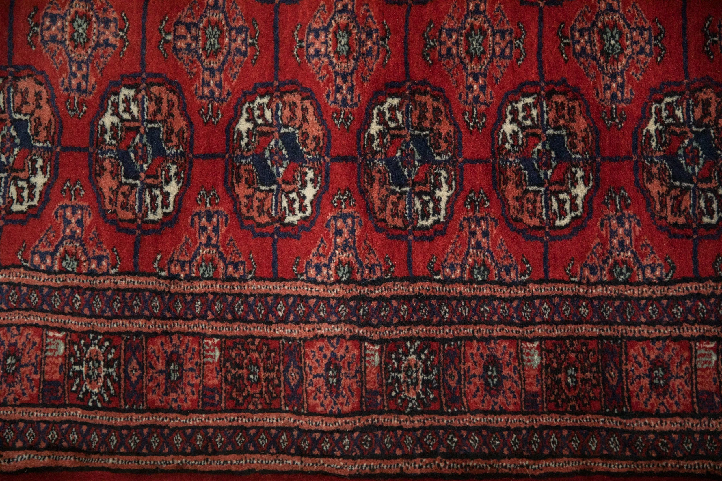 2.5x24 Vintage Fine Bokhara Rug Runner - Image 6