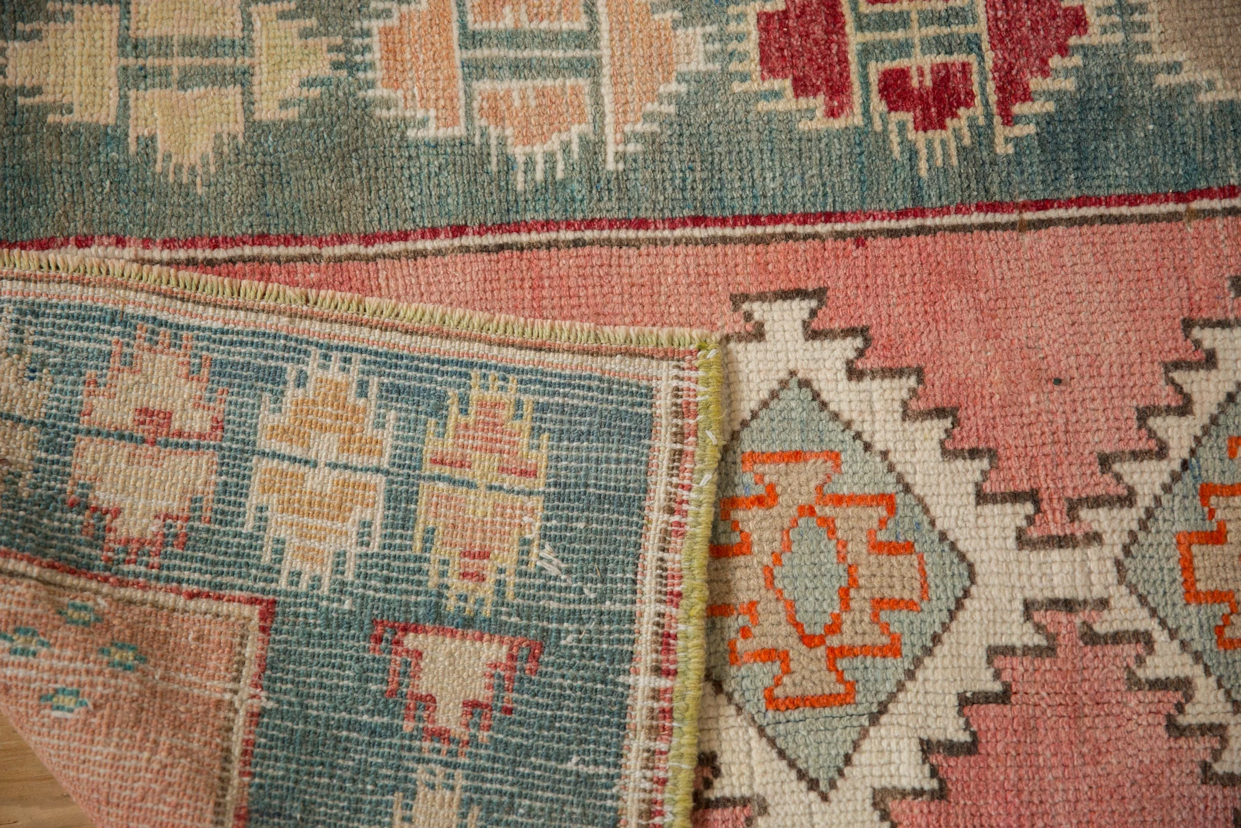 2.5x3.5 Vintage Distressed Oushak Rug - Image 10