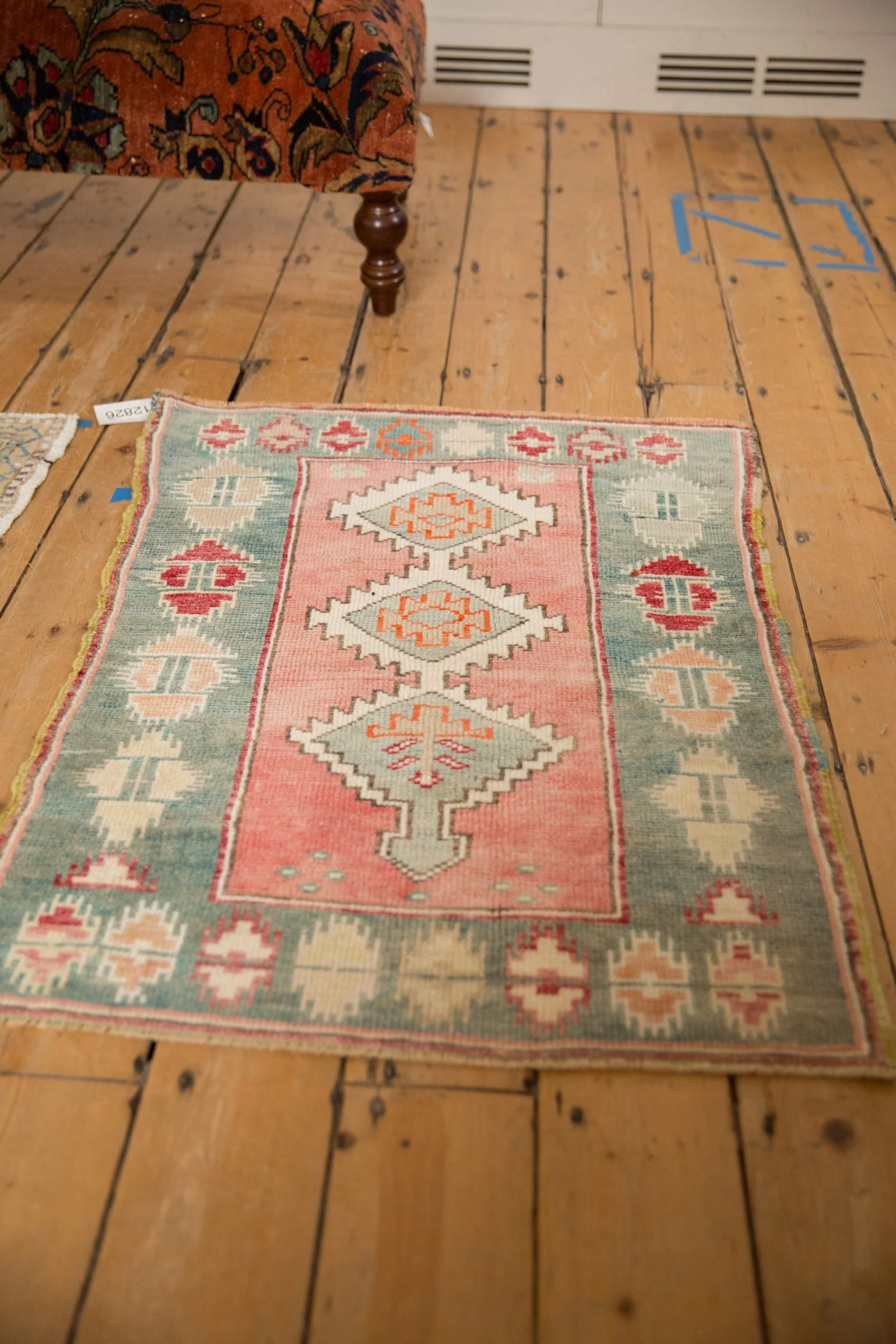 2.5x3.5 Vintage Distressed Oushak Rug - Image 7
