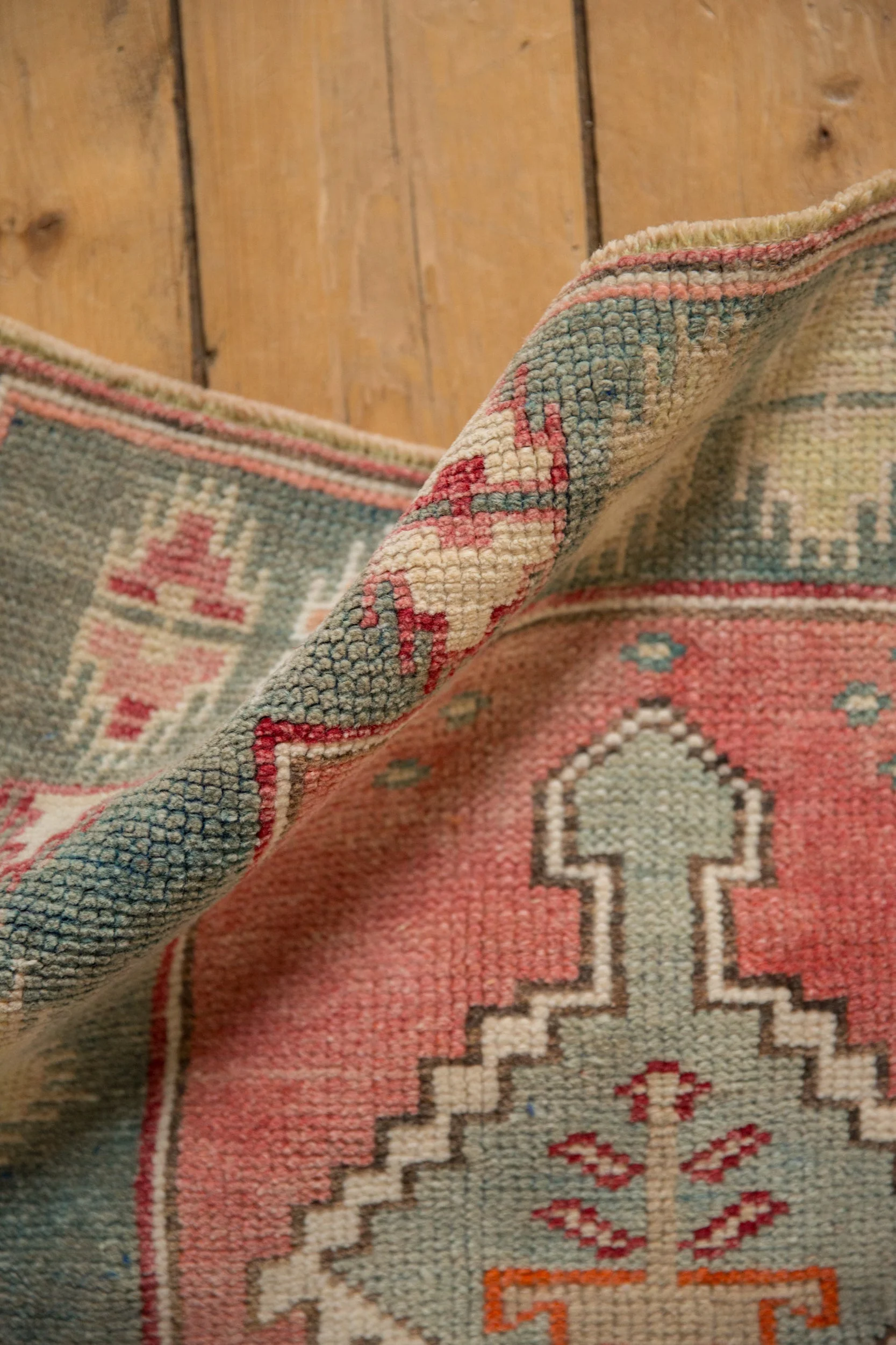 2.5x3.5 Vintage Distressed Oushak Rug - Image 9