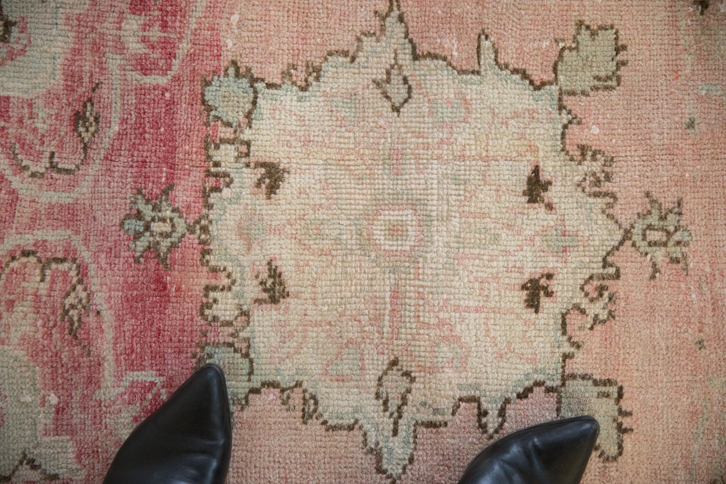 2.5x3.5 Vintage Distressed Oushak Rug - Image 3