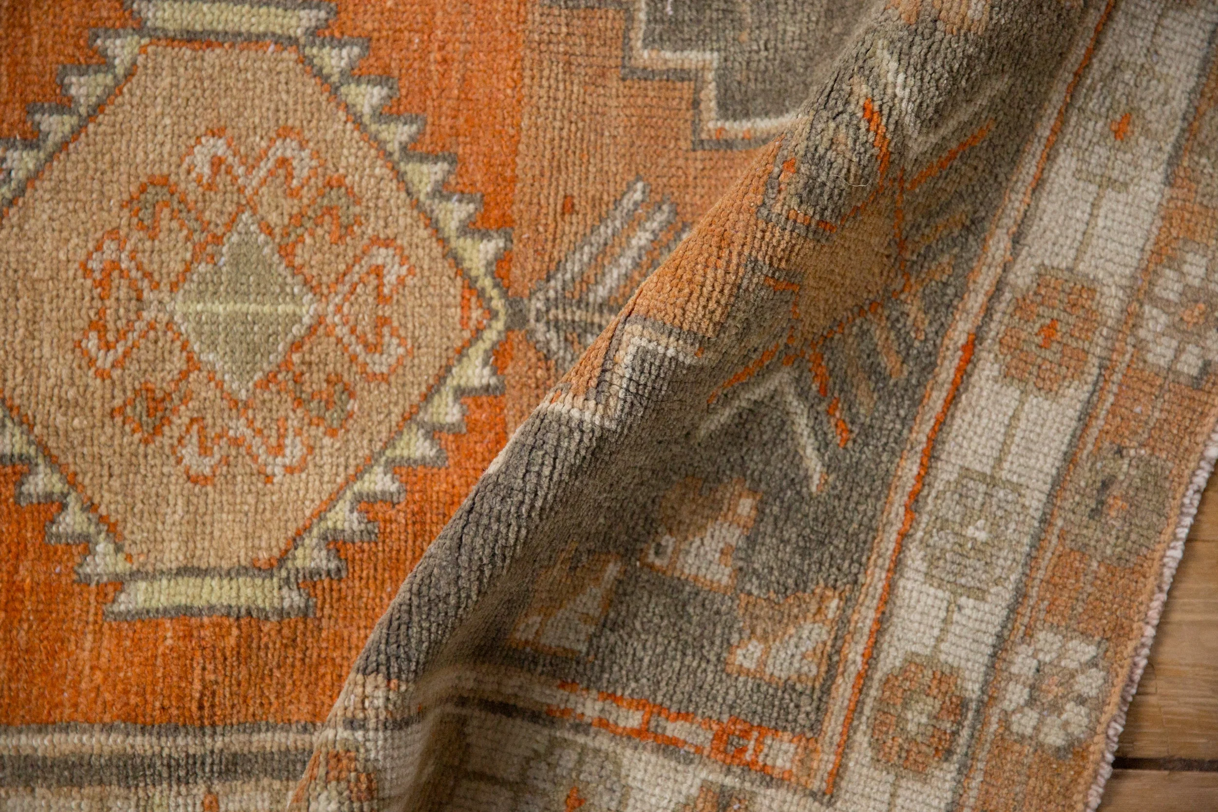 2.5x3.5 Vintage Distressed Oushak Rug - Image 7