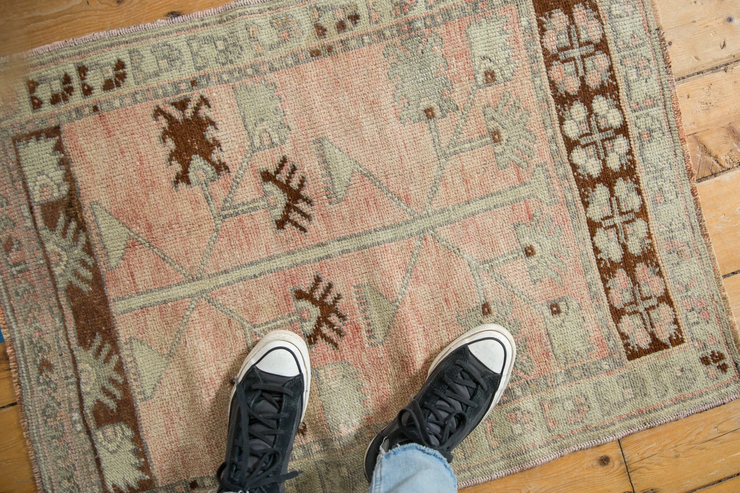 2.5x3.5 Vintage Distressed Oushak Rug - Image 2
