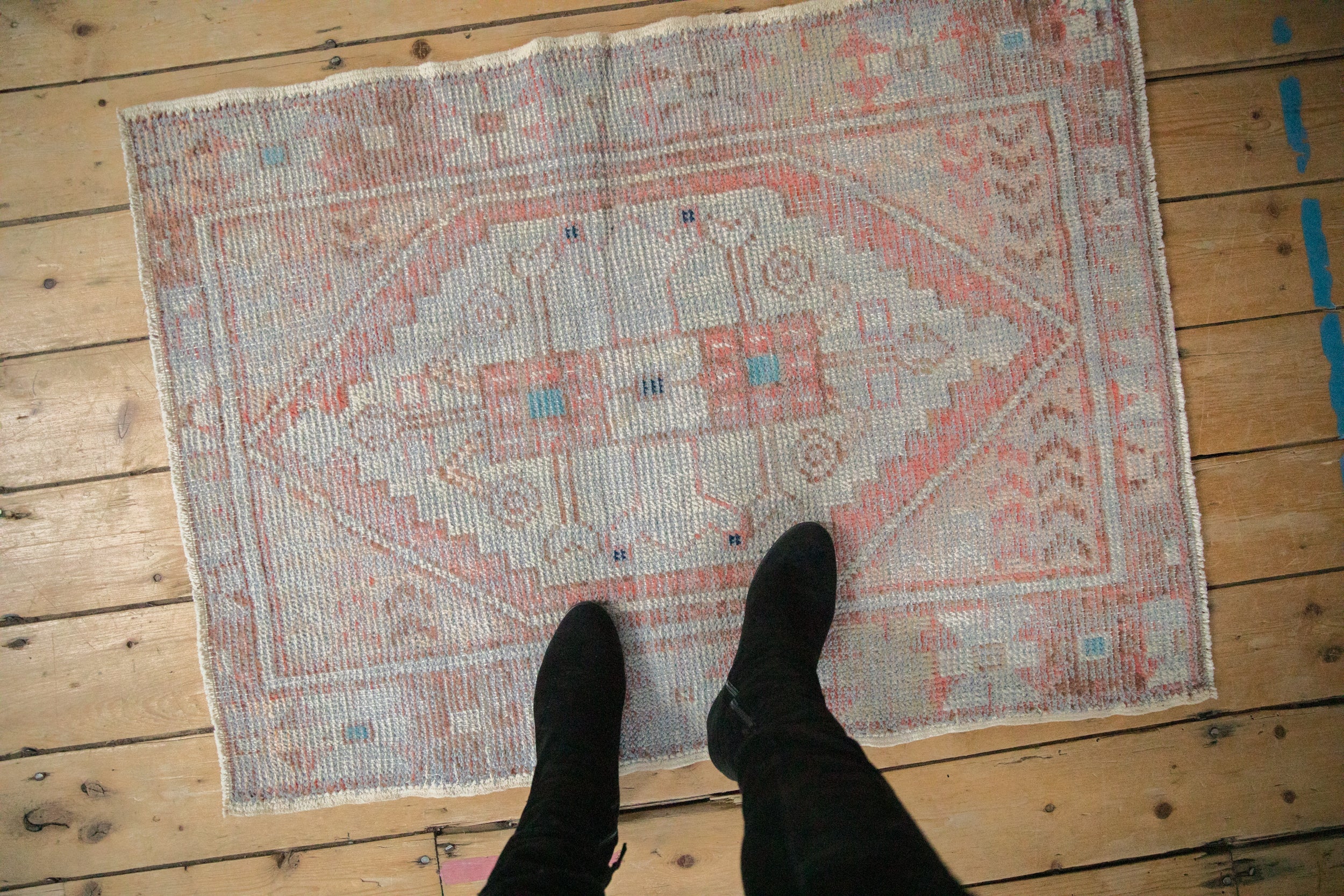 2.5x3.5 Vintage Distressed Oushak Rug - Image 2