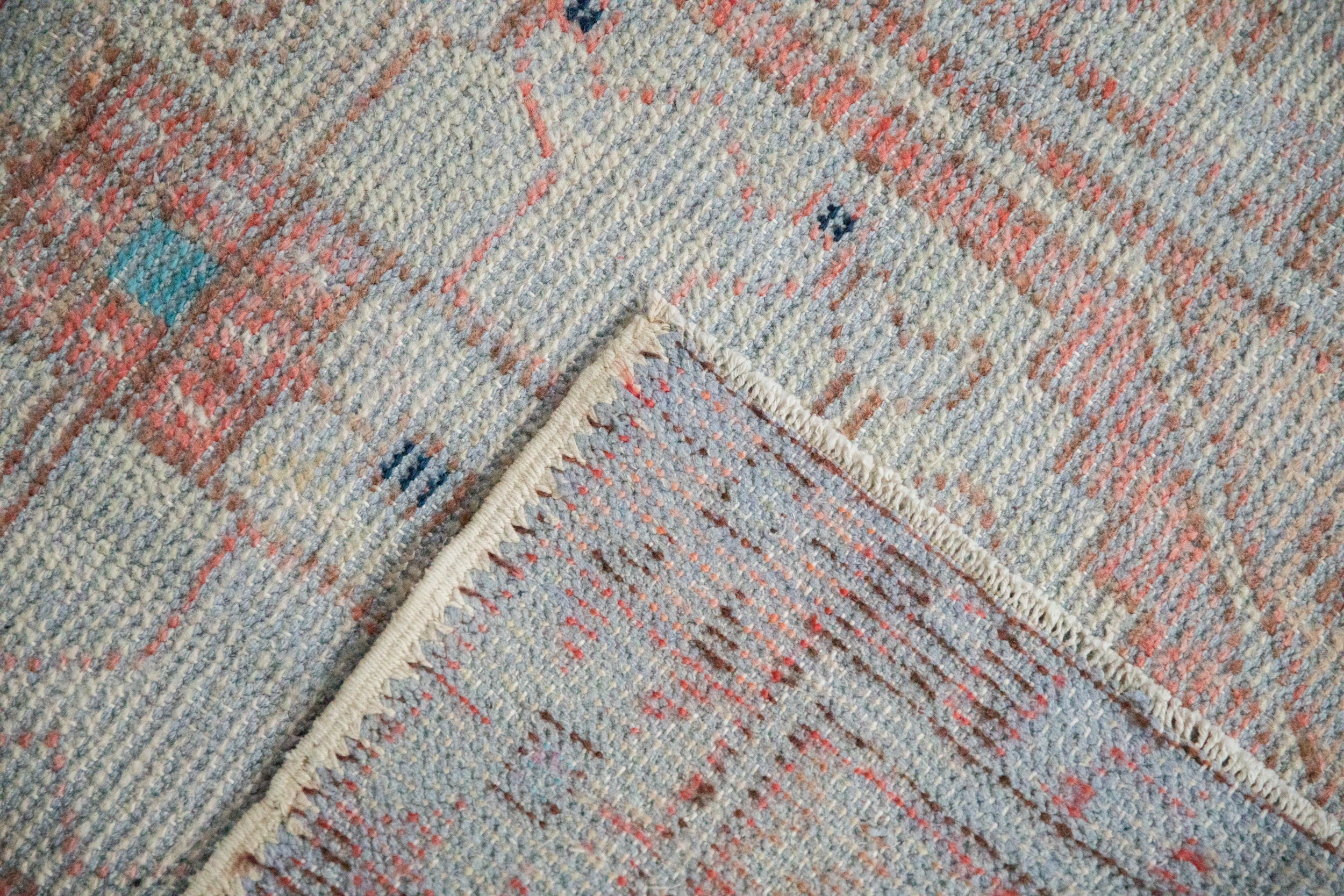 2.5x3.5 Vintage Distressed Oushak Rug - Image 6
