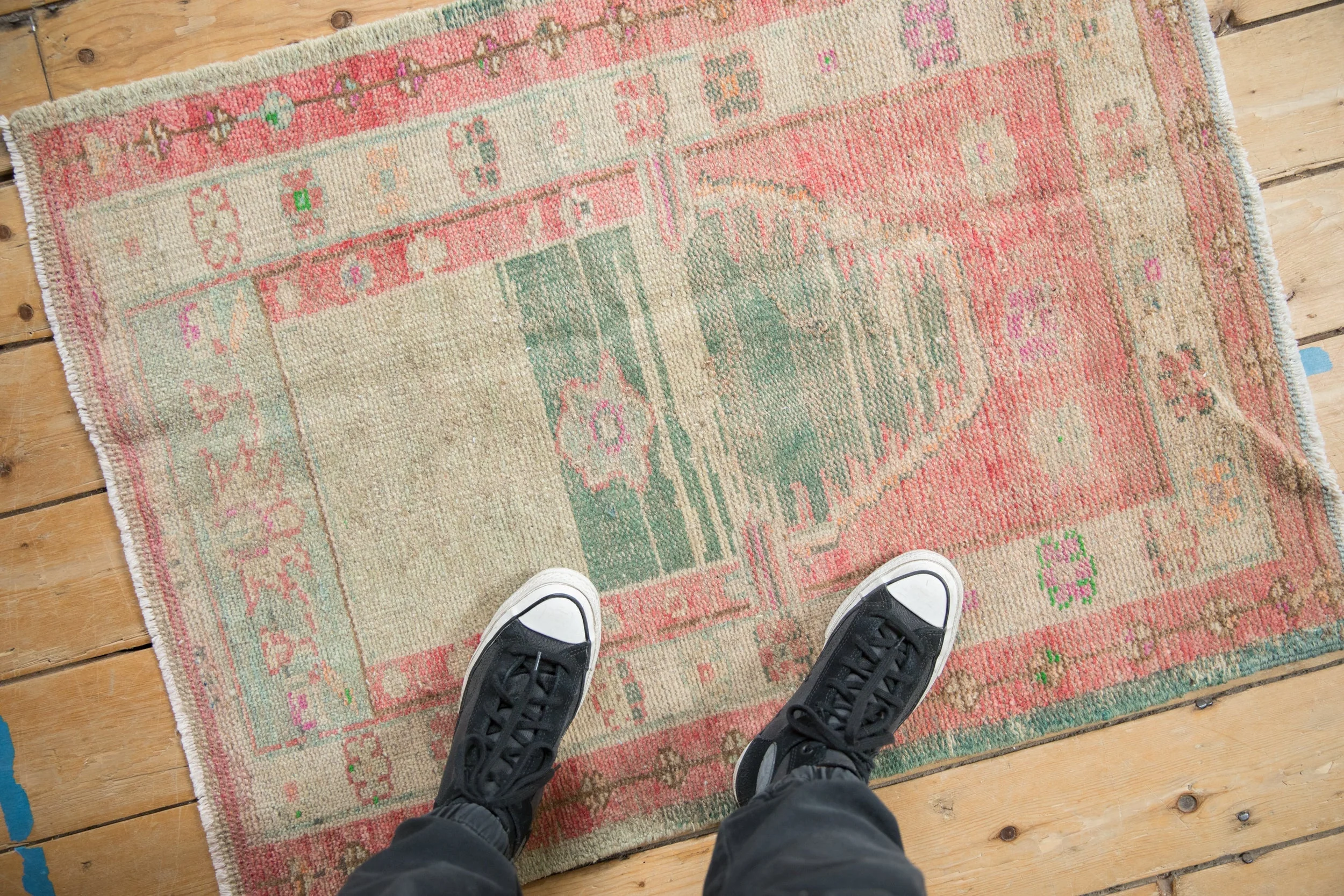 2.5x3.5 Vintage Distressed Oushak Rug - Image 2